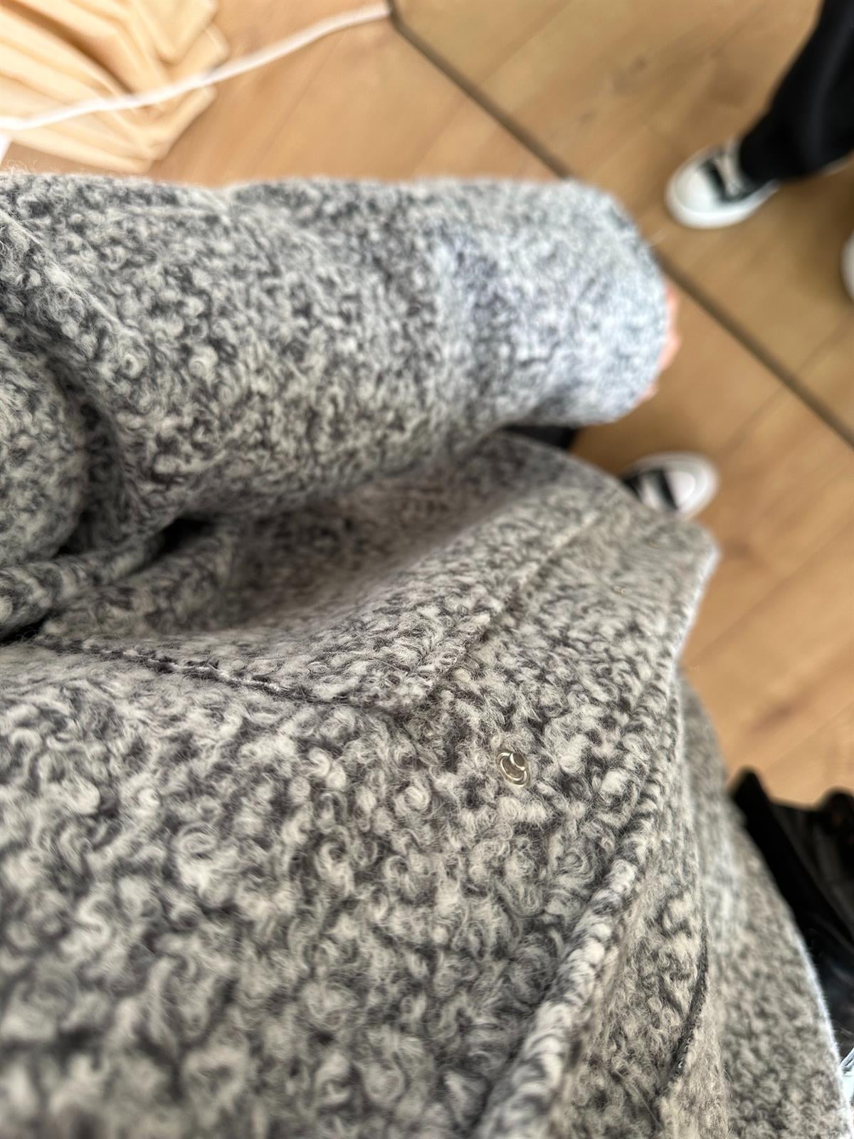 GRİ ASTARLI BUKLET BOMBER CEKET