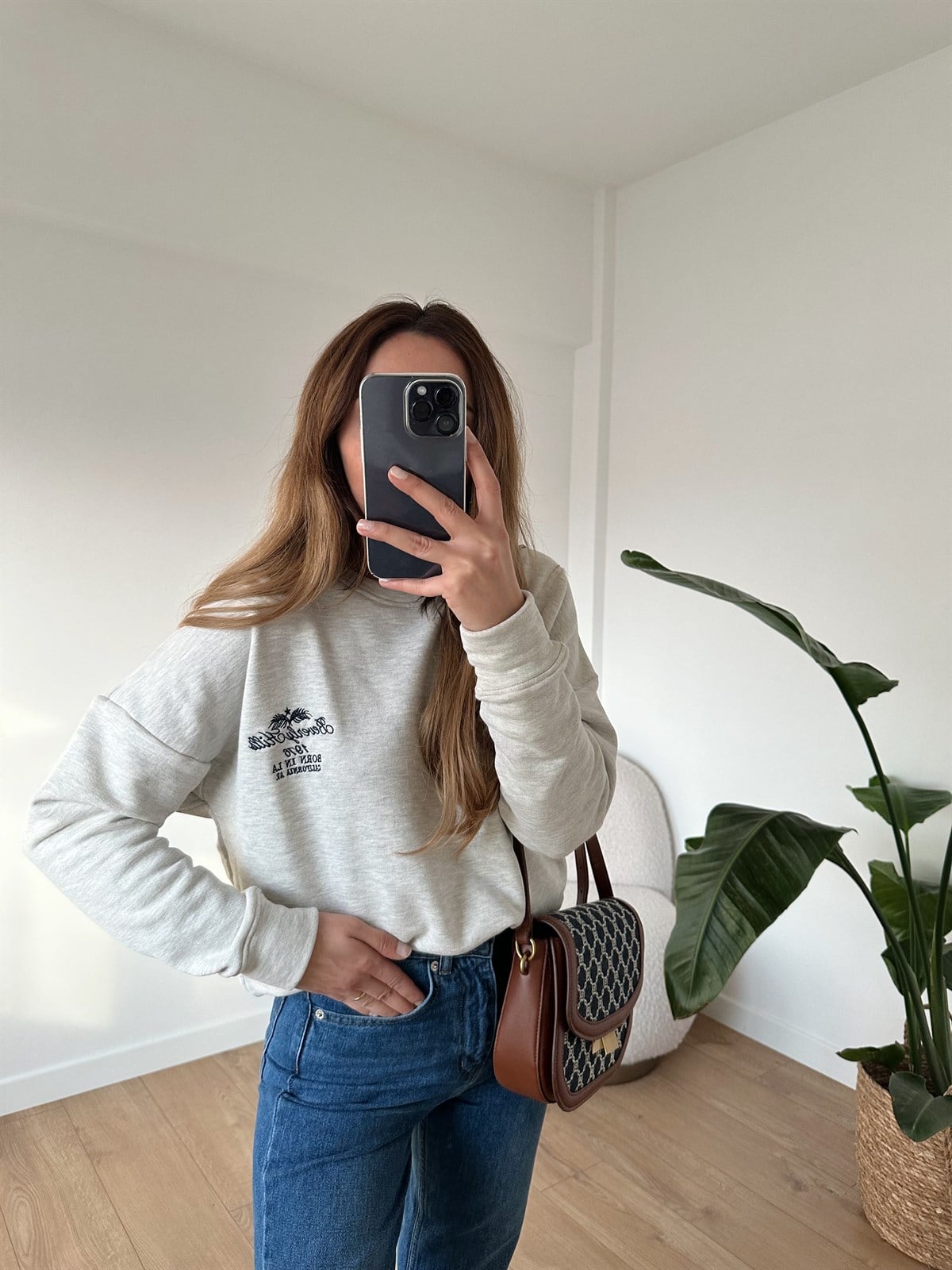 GRİ NAKIŞLI SALAŞ SWEAT