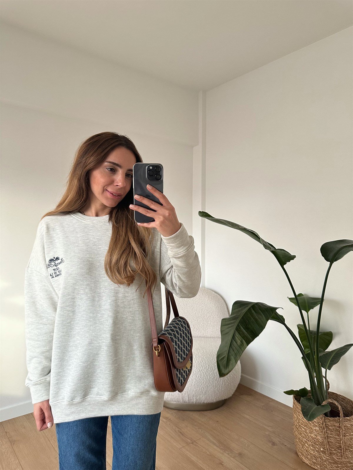GRİ NAKIŞLI SALAŞ SWEAT