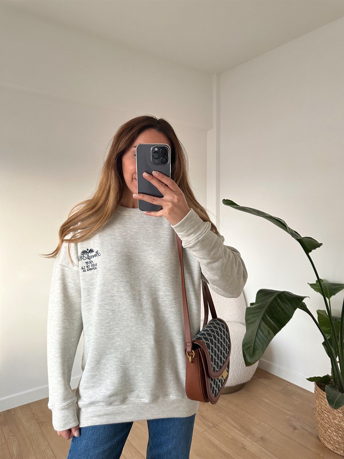 GRİ NAKIŞLI SALAŞ SWEAT