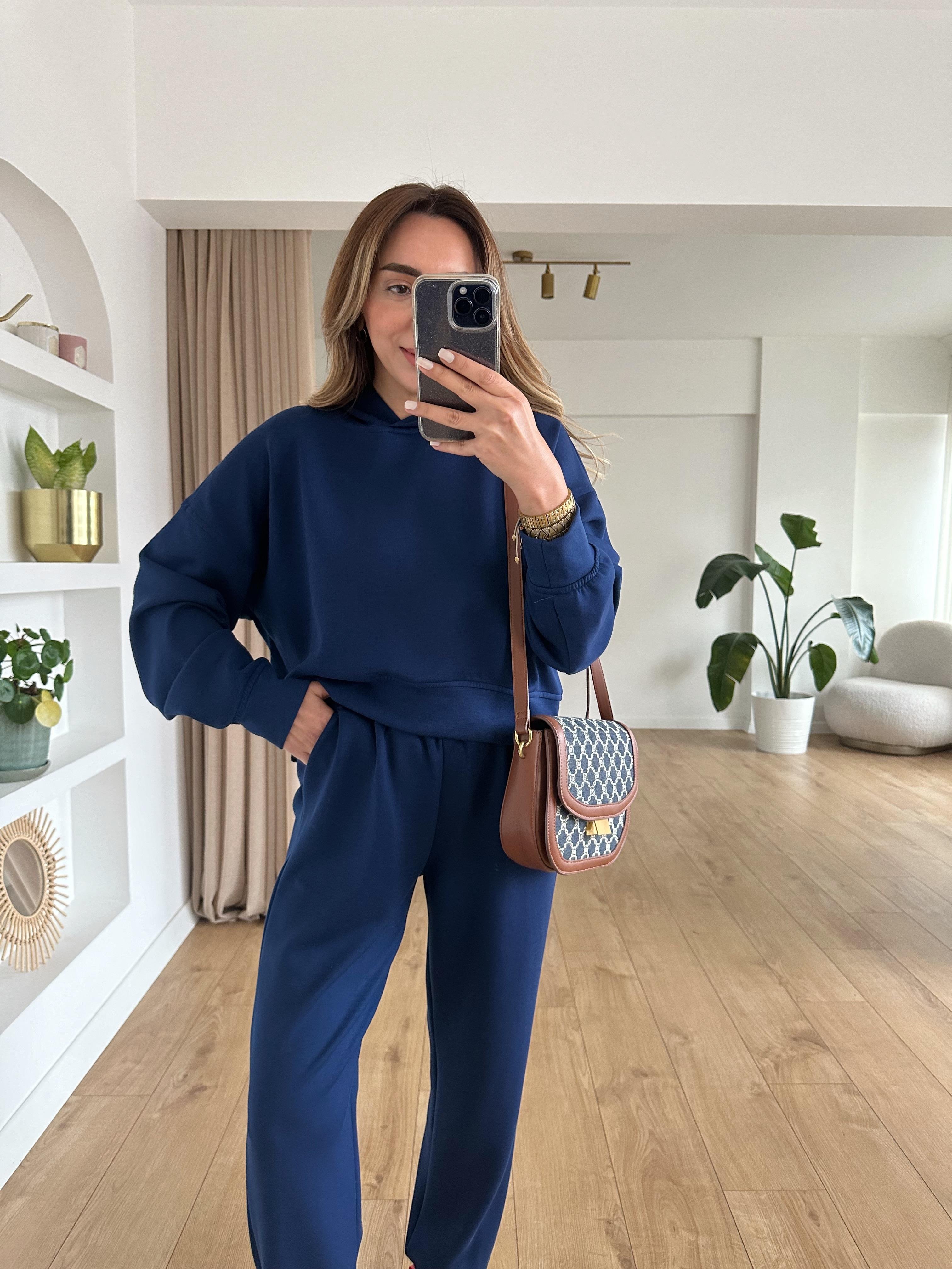 HOLLY İNDİGO KAPÜŞONLU MODAL TAKIM