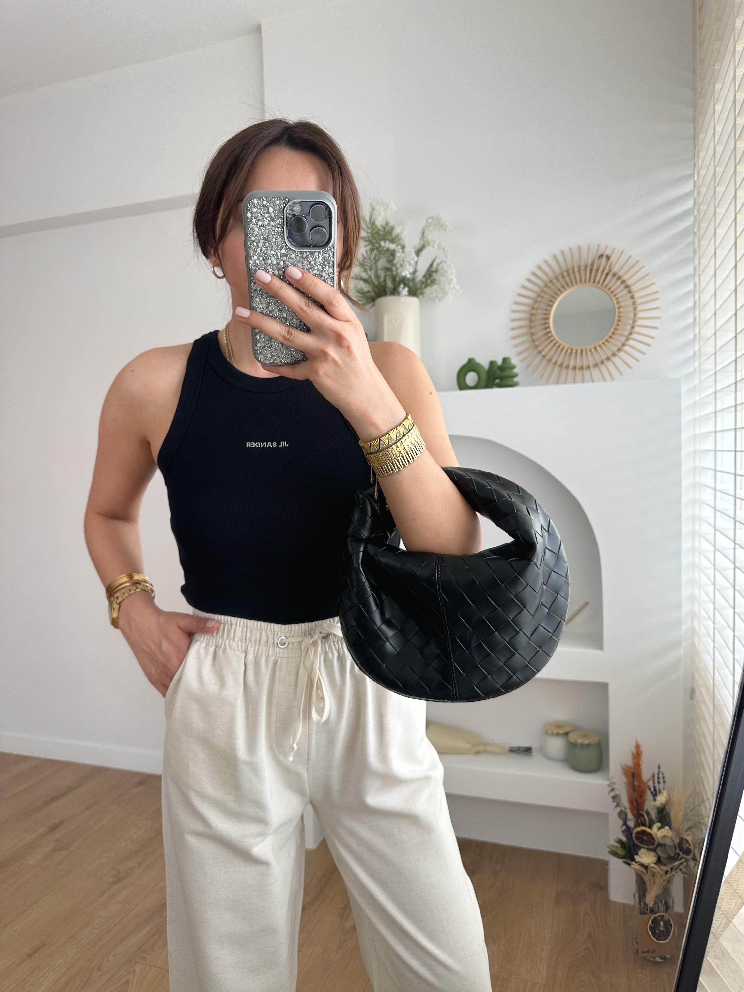 JIL SANDER SİYAH FİTİLLİ PREMİUM ATLET