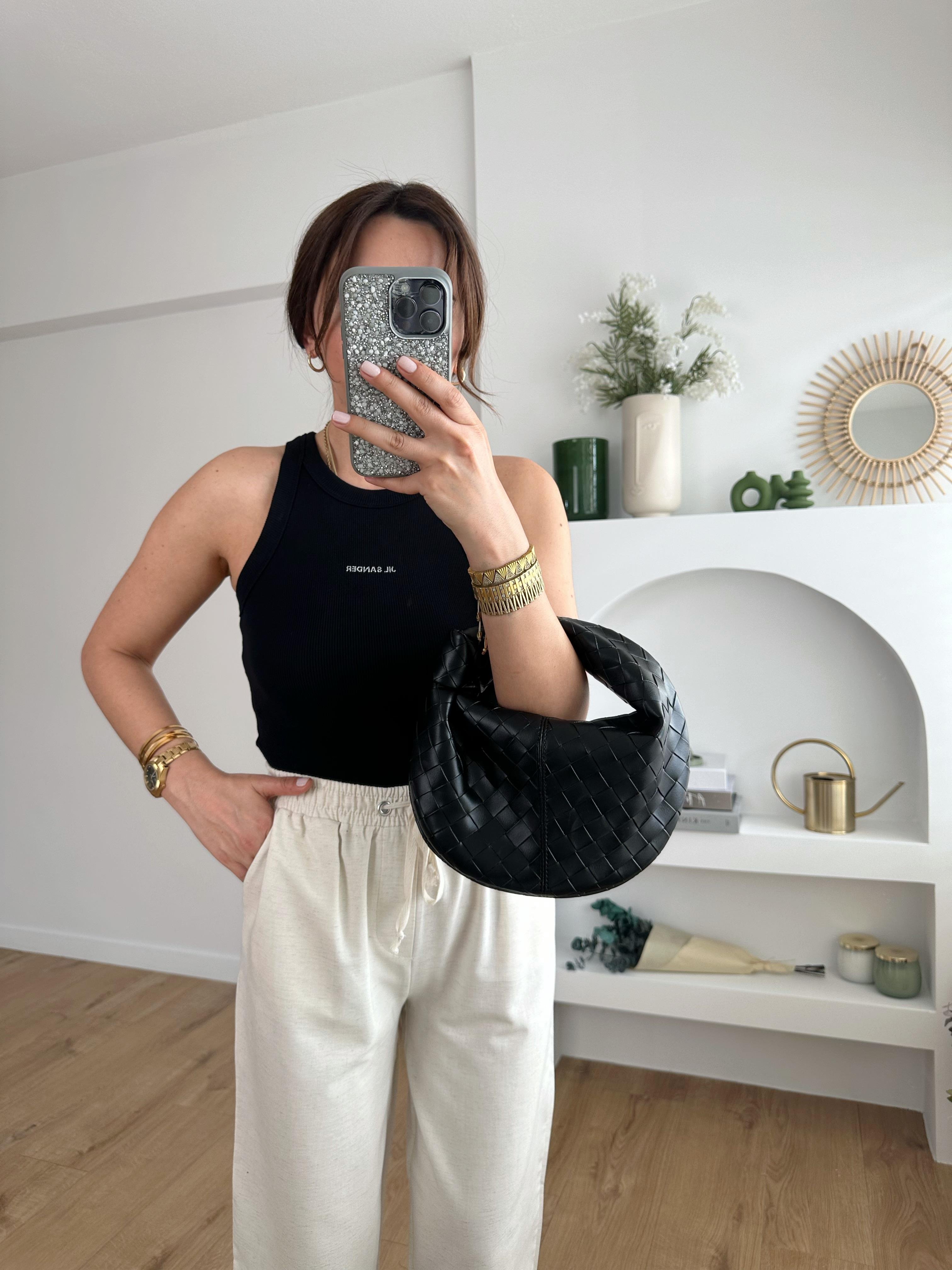 JIL SANDER SİYAH FİTİLLİ PREMİUM ATLET