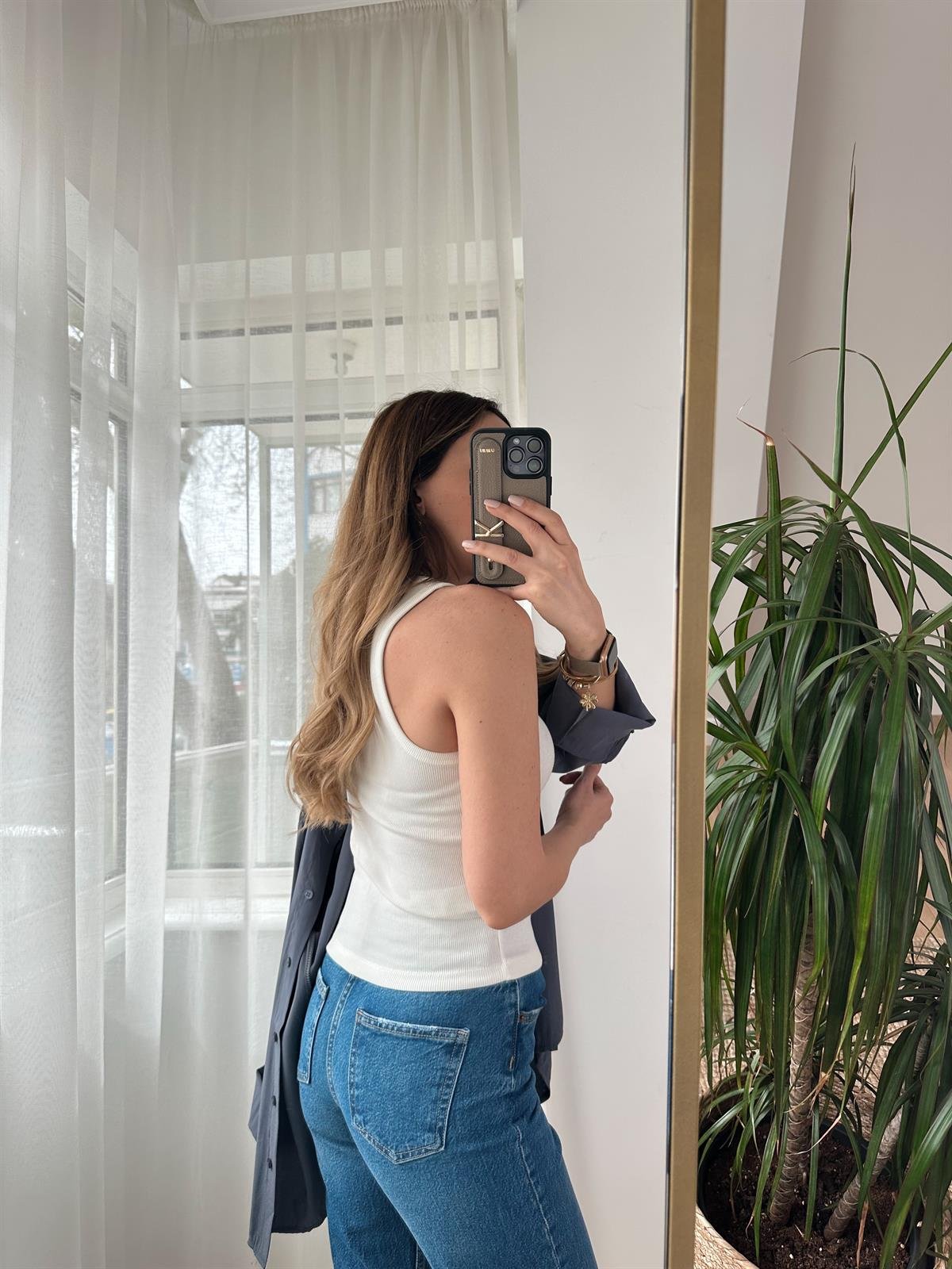 KAROL EKRU FİTİLLİ ATLET