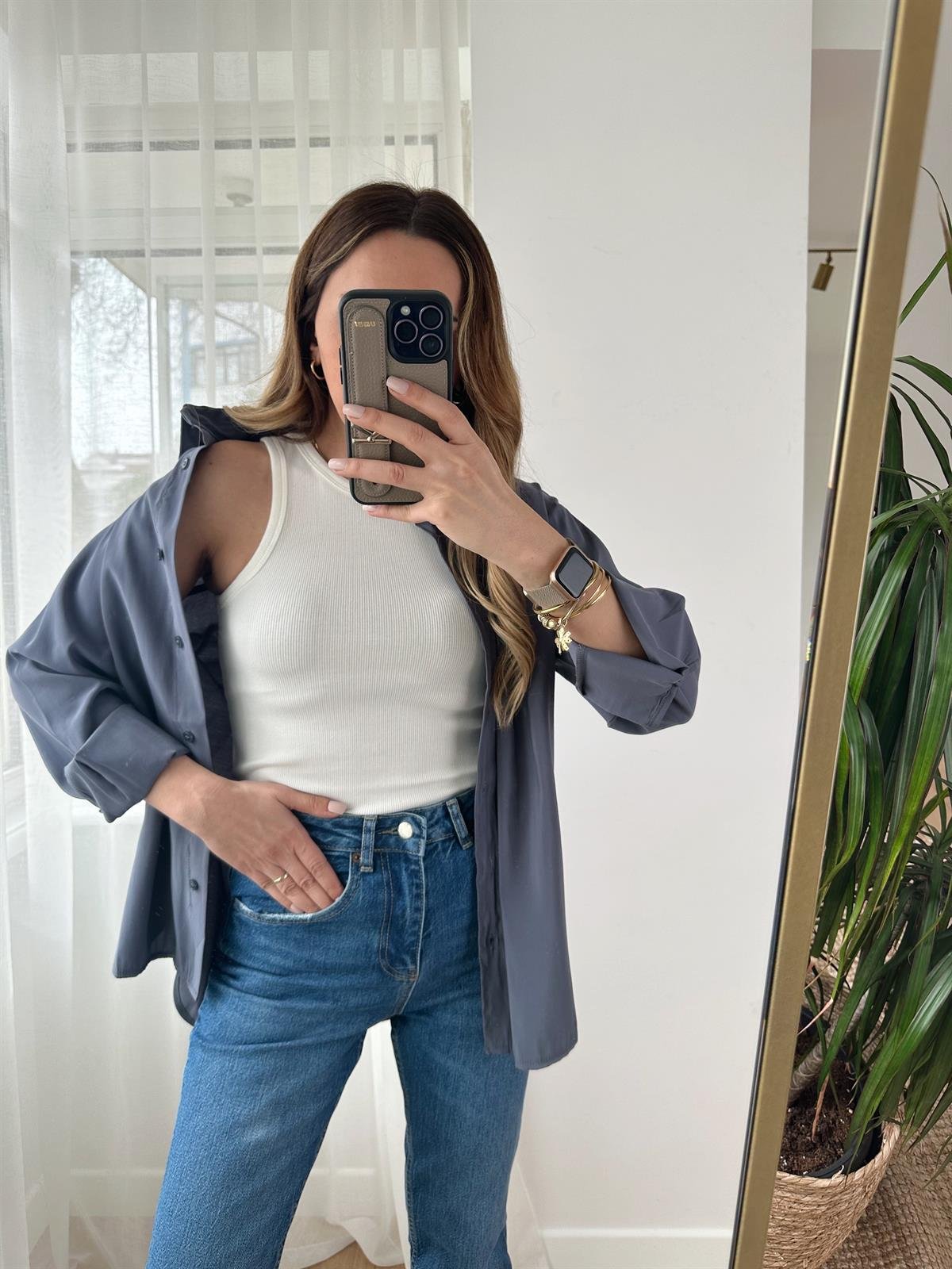 KAROL EKRU FİTİLLİ ATLET