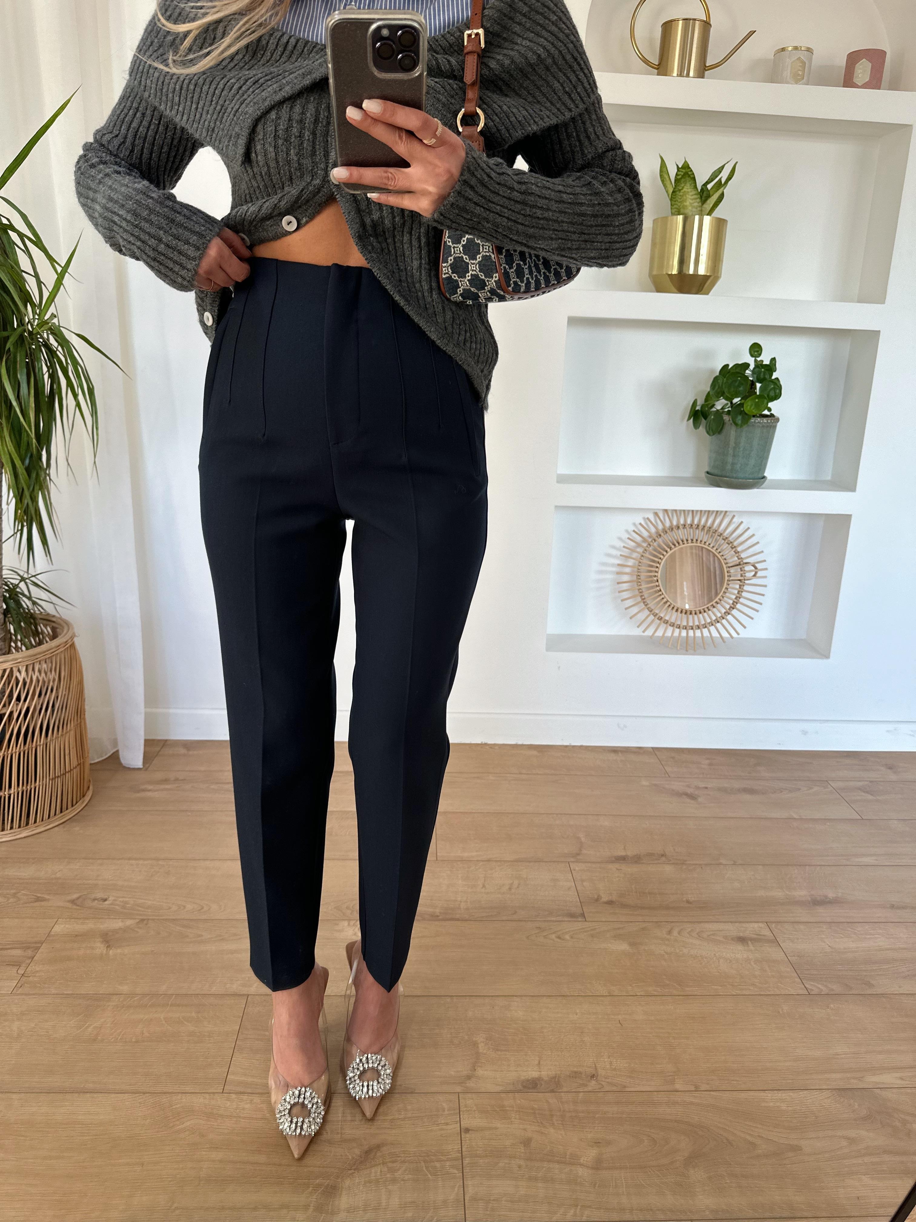 KAROL LACİVERT FLATOLU PANTOLON