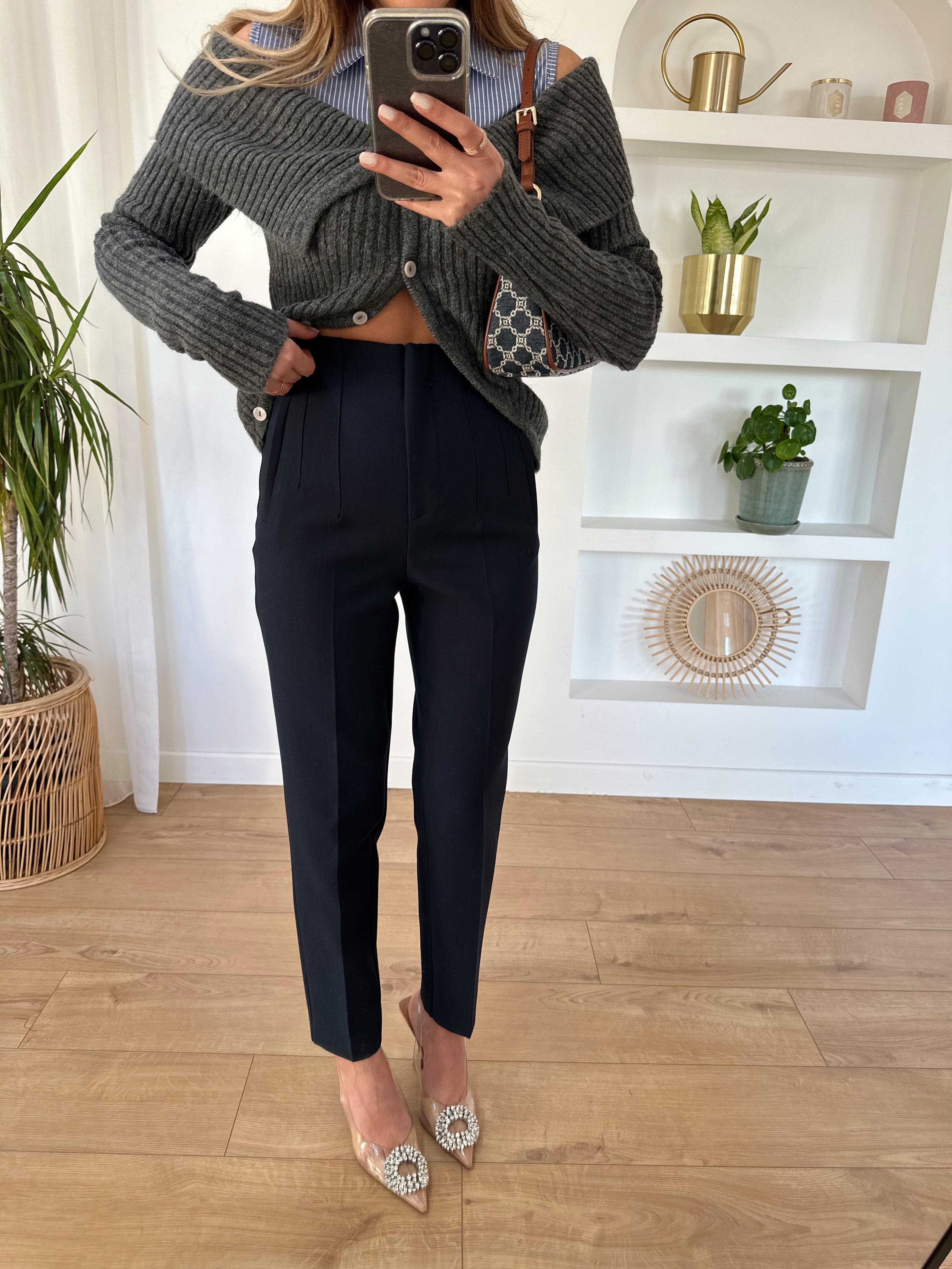 KAROL LACİVERT FLATOLU PANTOLON