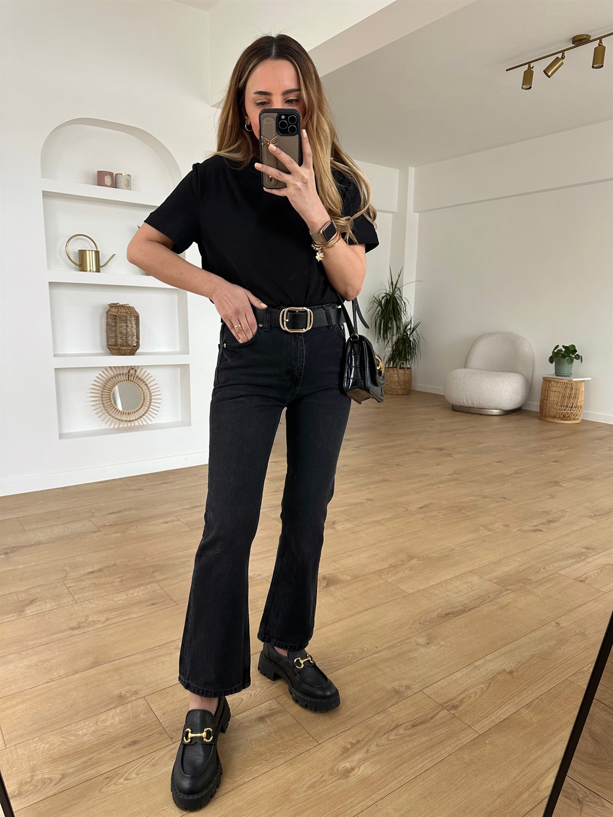 KOYU FÜME FLARE JEAN