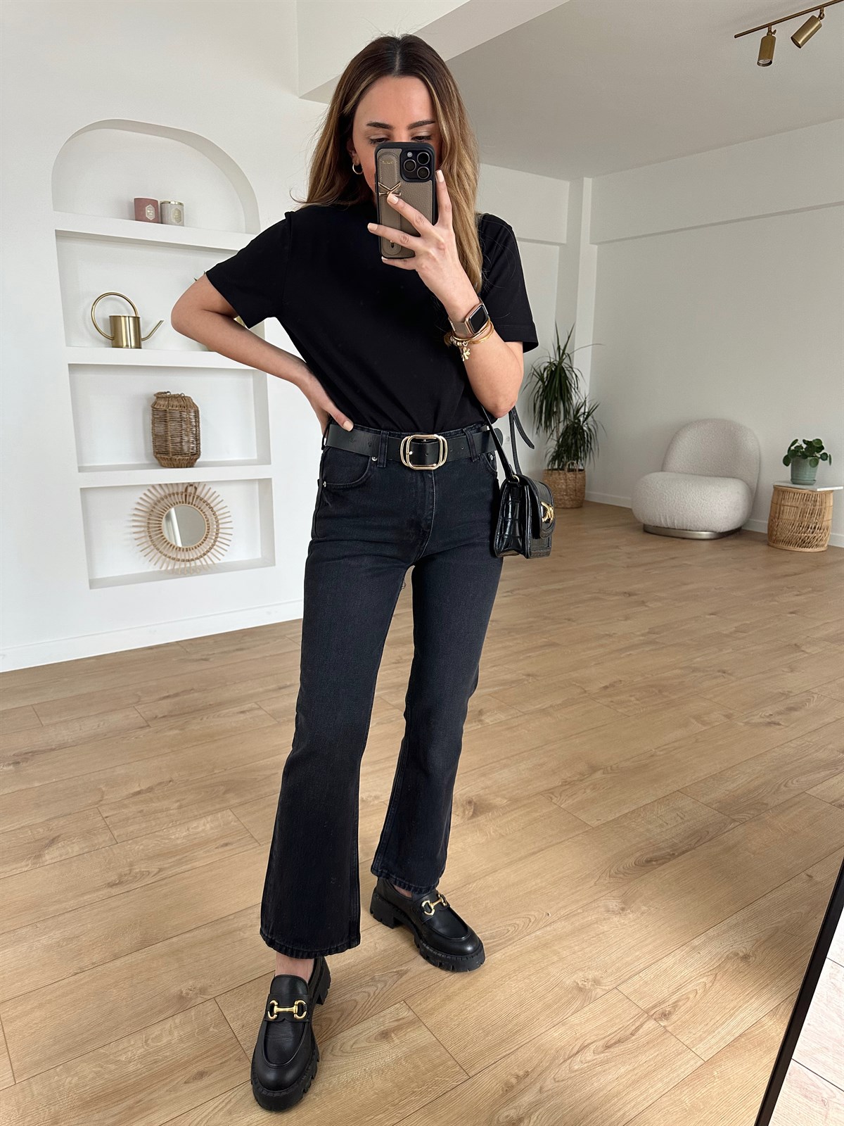 KOYU FÜME FLARE JEAN