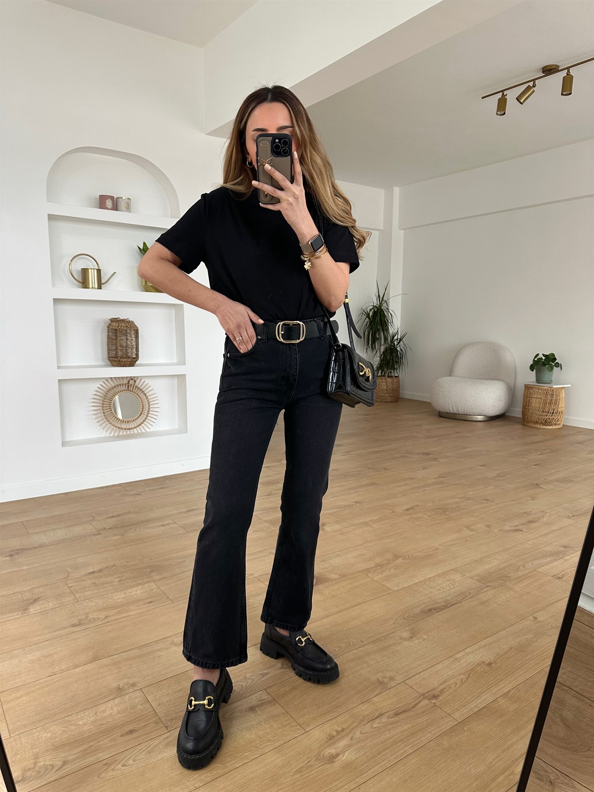 KOYU FÜME FLARE JEAN
