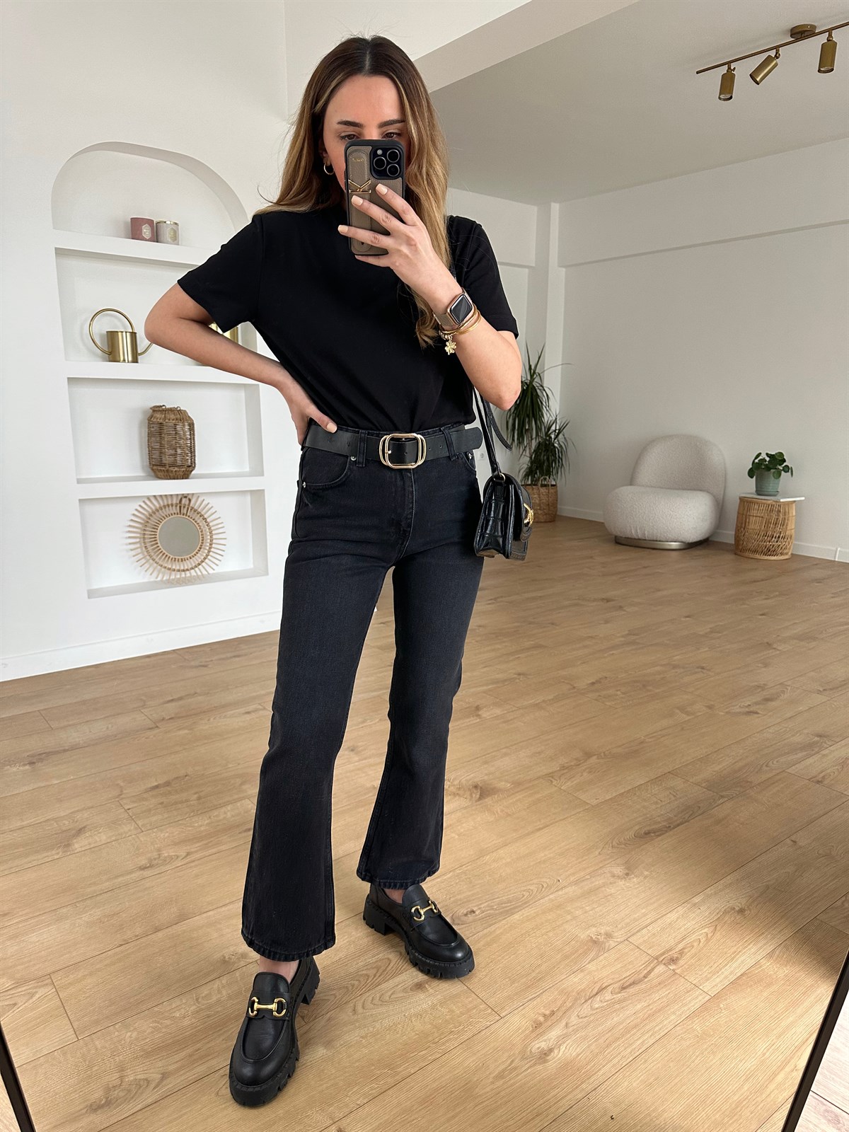 KOYU FÜME FLARE JEAN