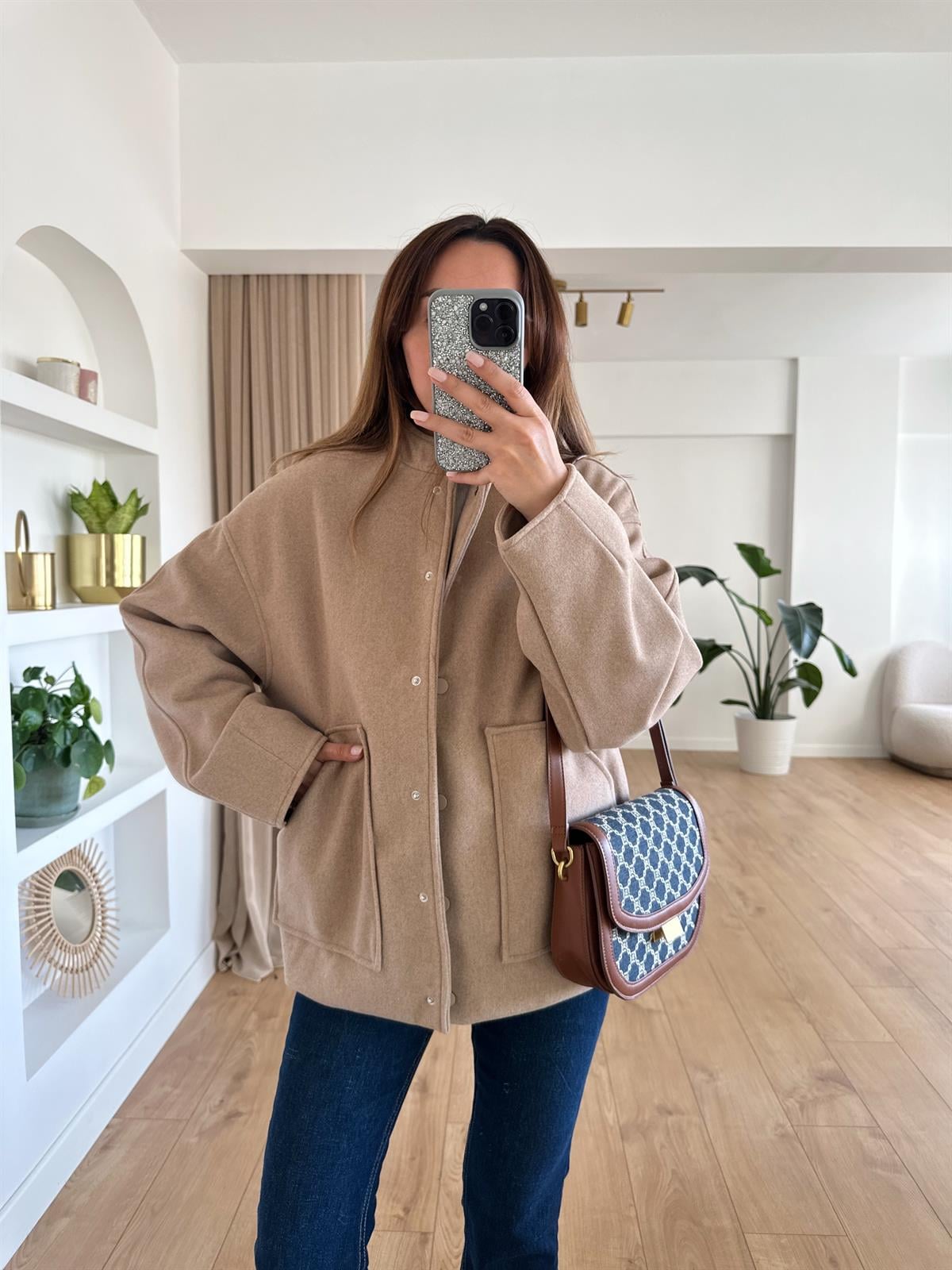 KOYU VİZON  ASTARLI OVERSIZE CEKET
