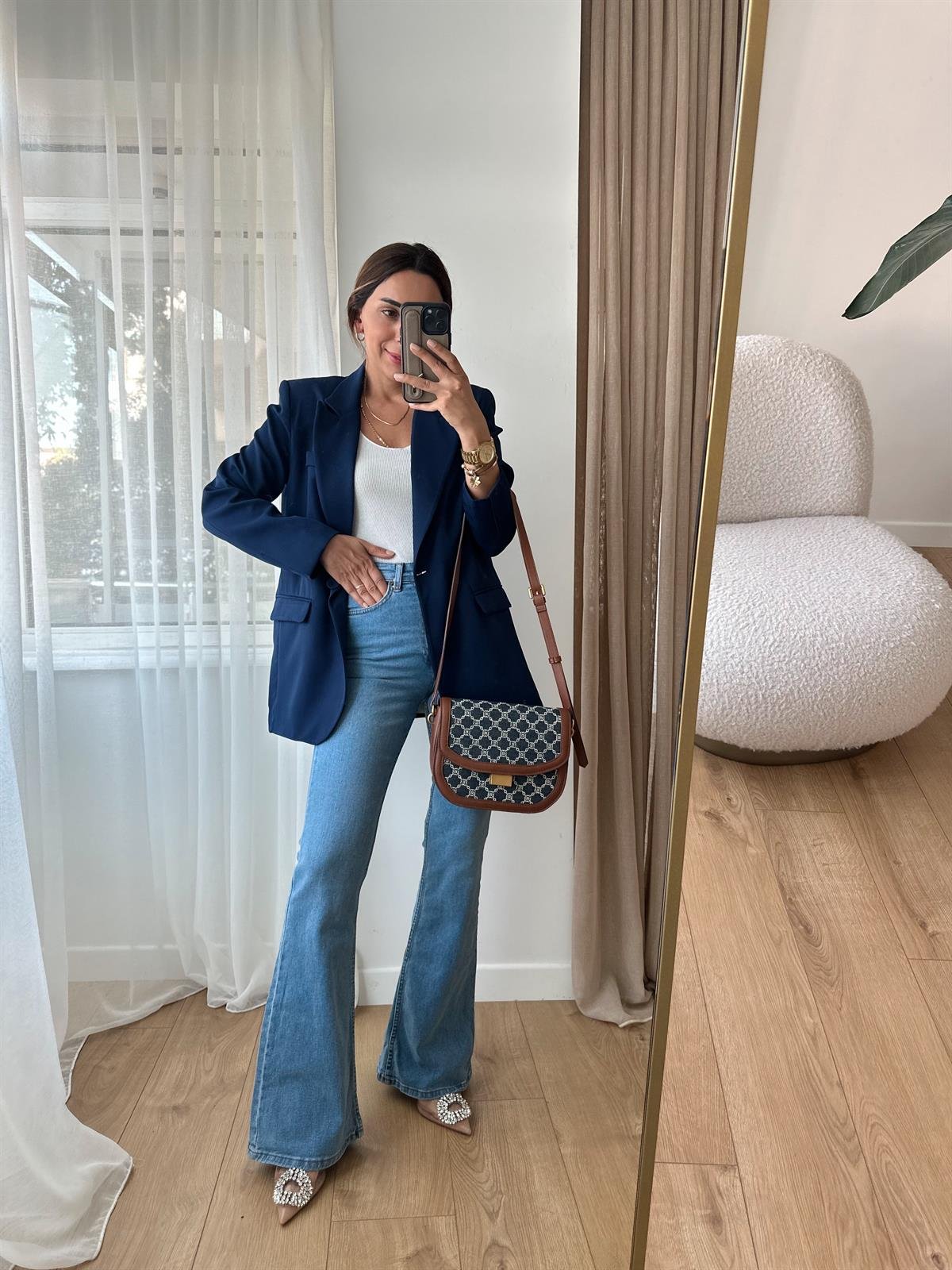 LACİVERT ASTARLI BLAZER CEKET