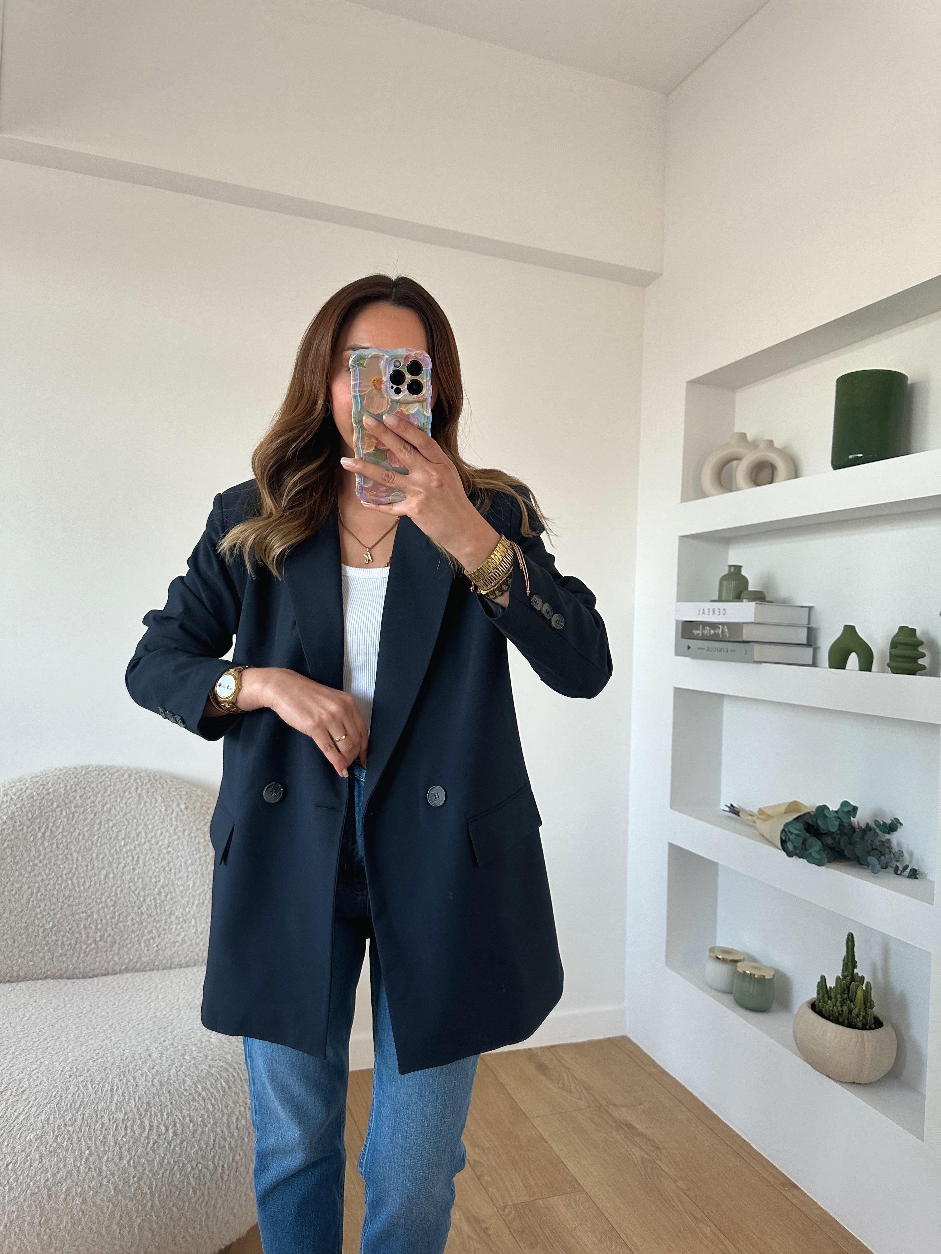 LACİVERT ASTARLI OVERSIZE PREMIUM BLAZER CEKET