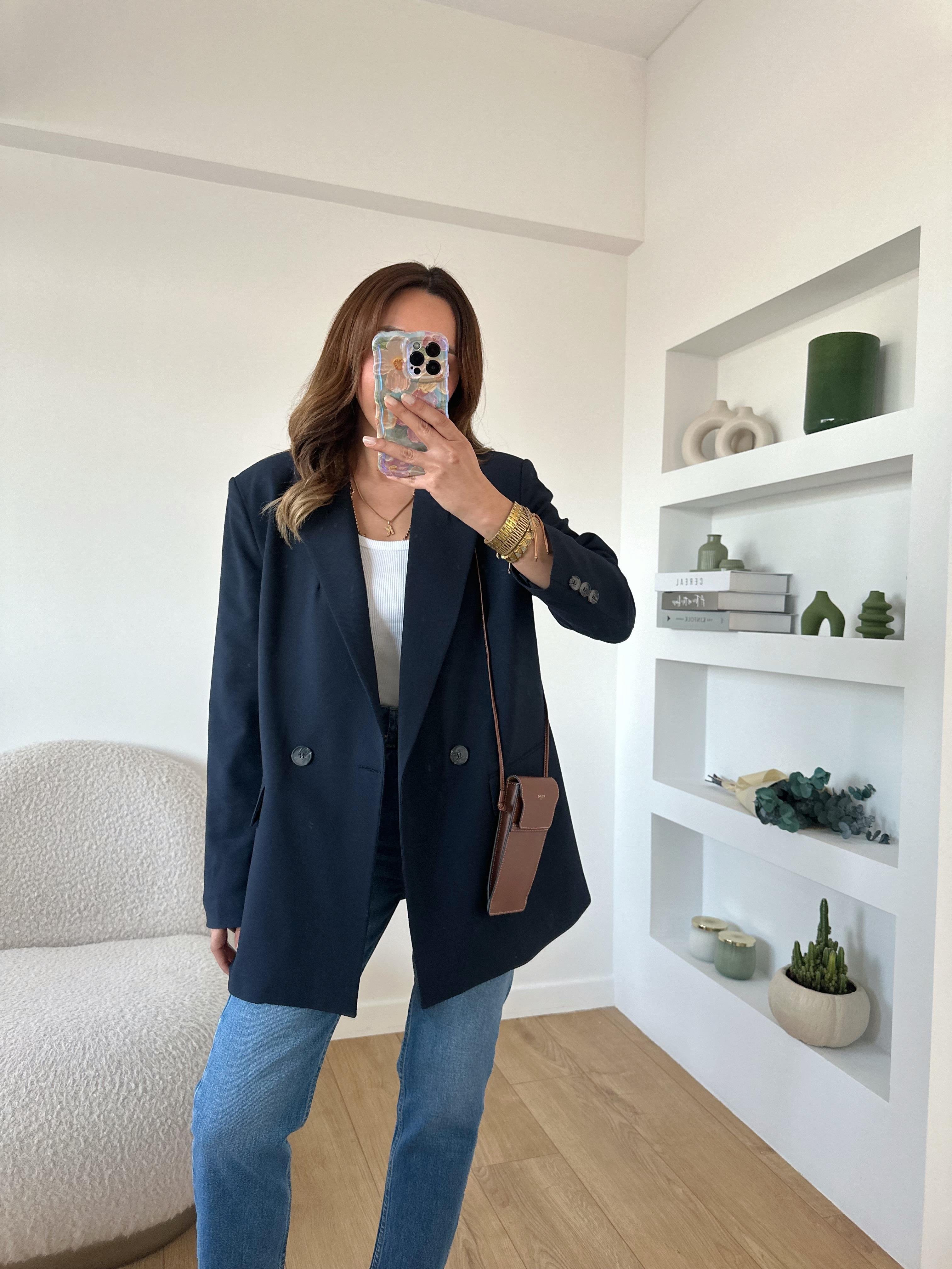 LACİVERT ASTARLI OVERSIZE PREMIUM BLAZER CEKET