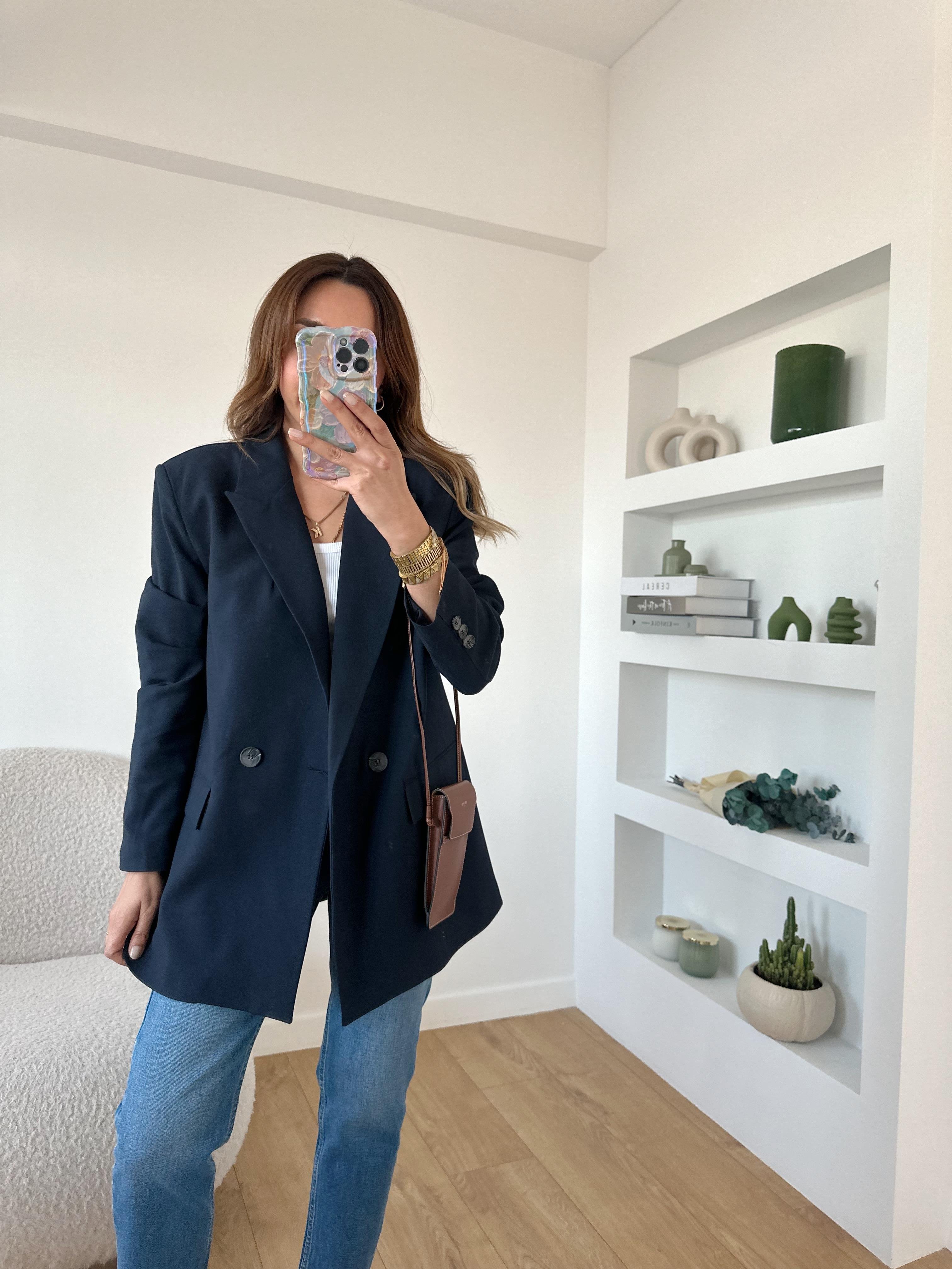 LACİVERT ASTARLI OVERSIZE PREMIUM BLAZER CEKET