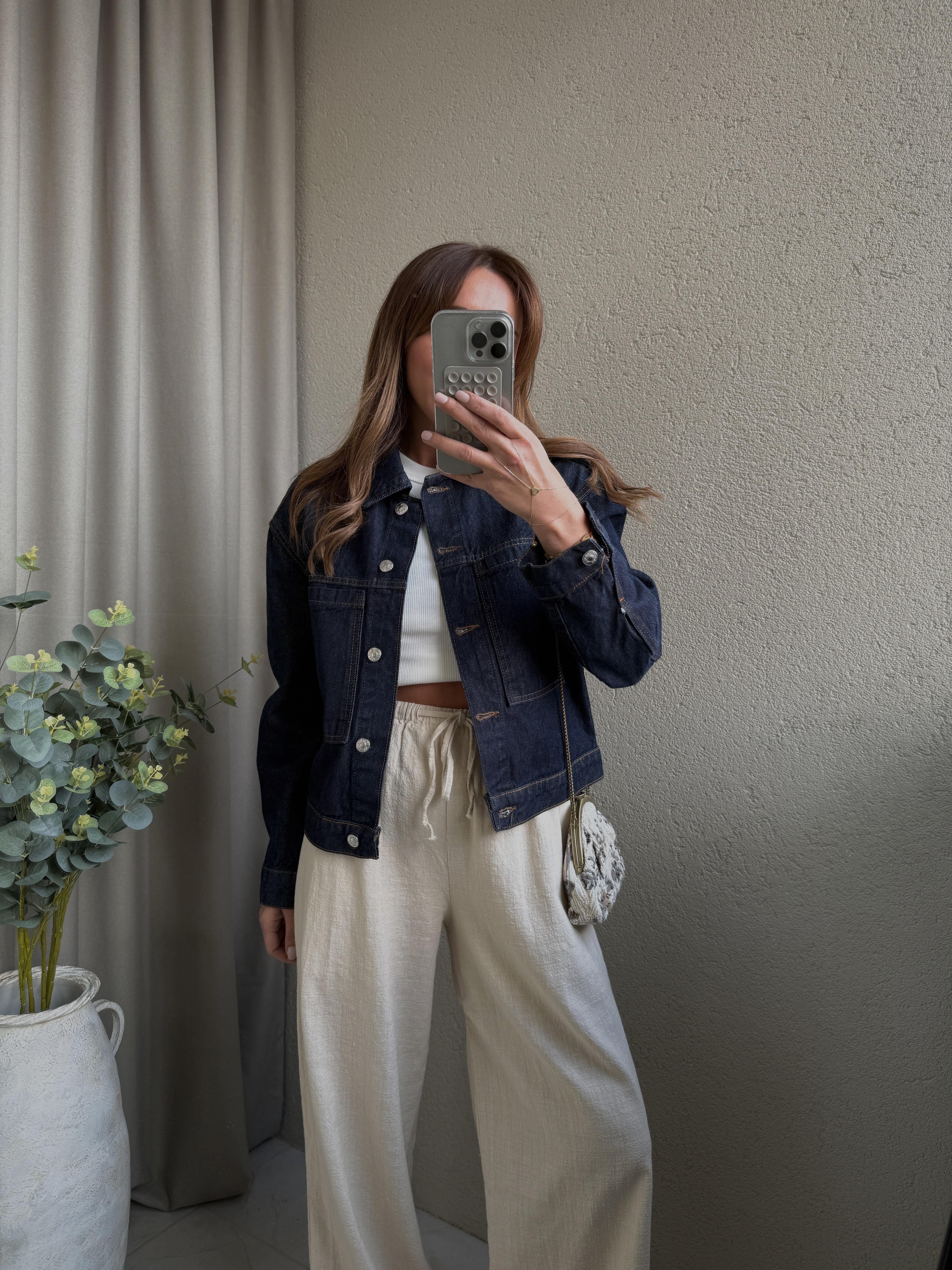 Low 0361 Kısa Denim Ceket