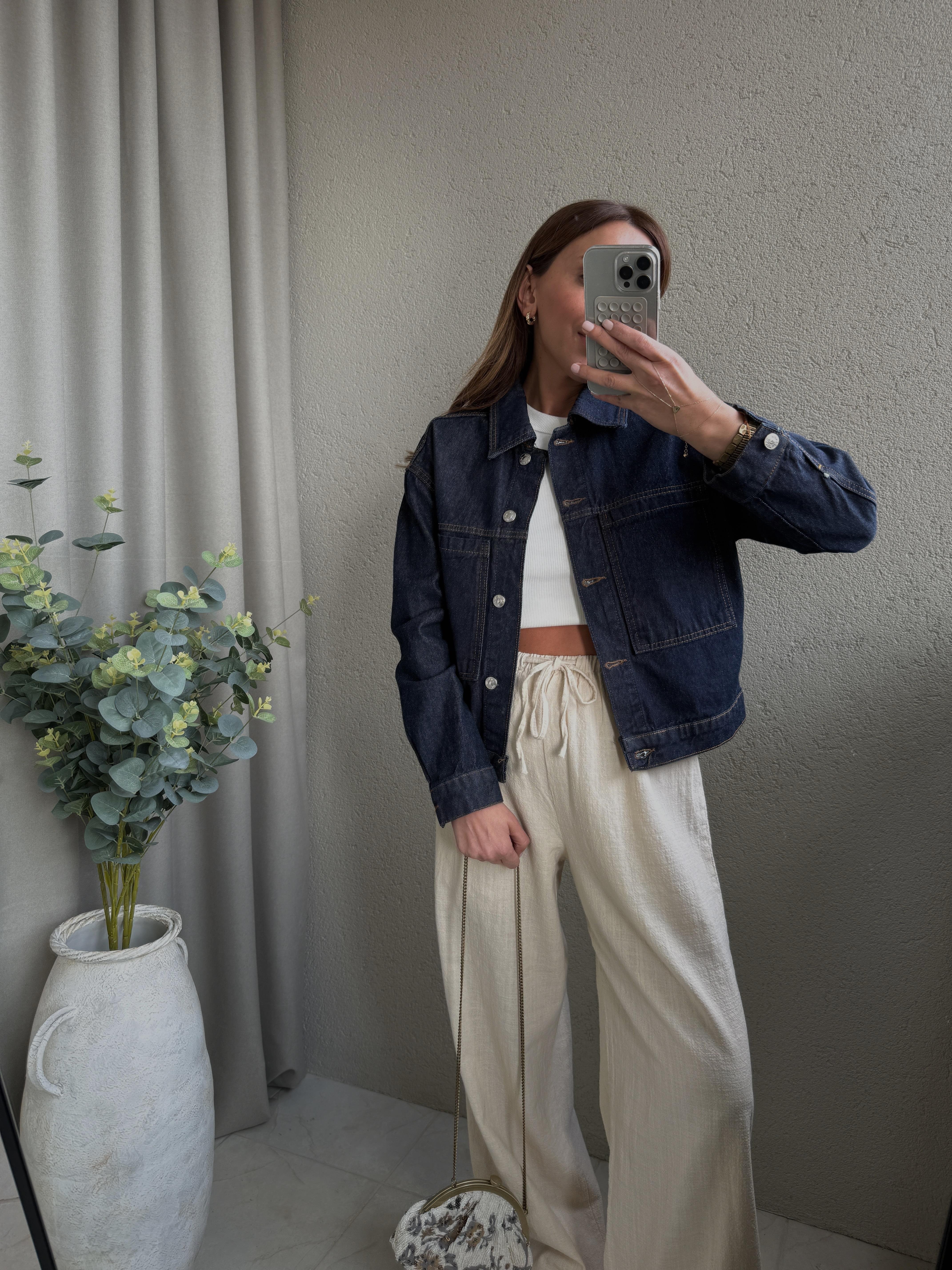 Low 0361 Kısa Denim Ceket