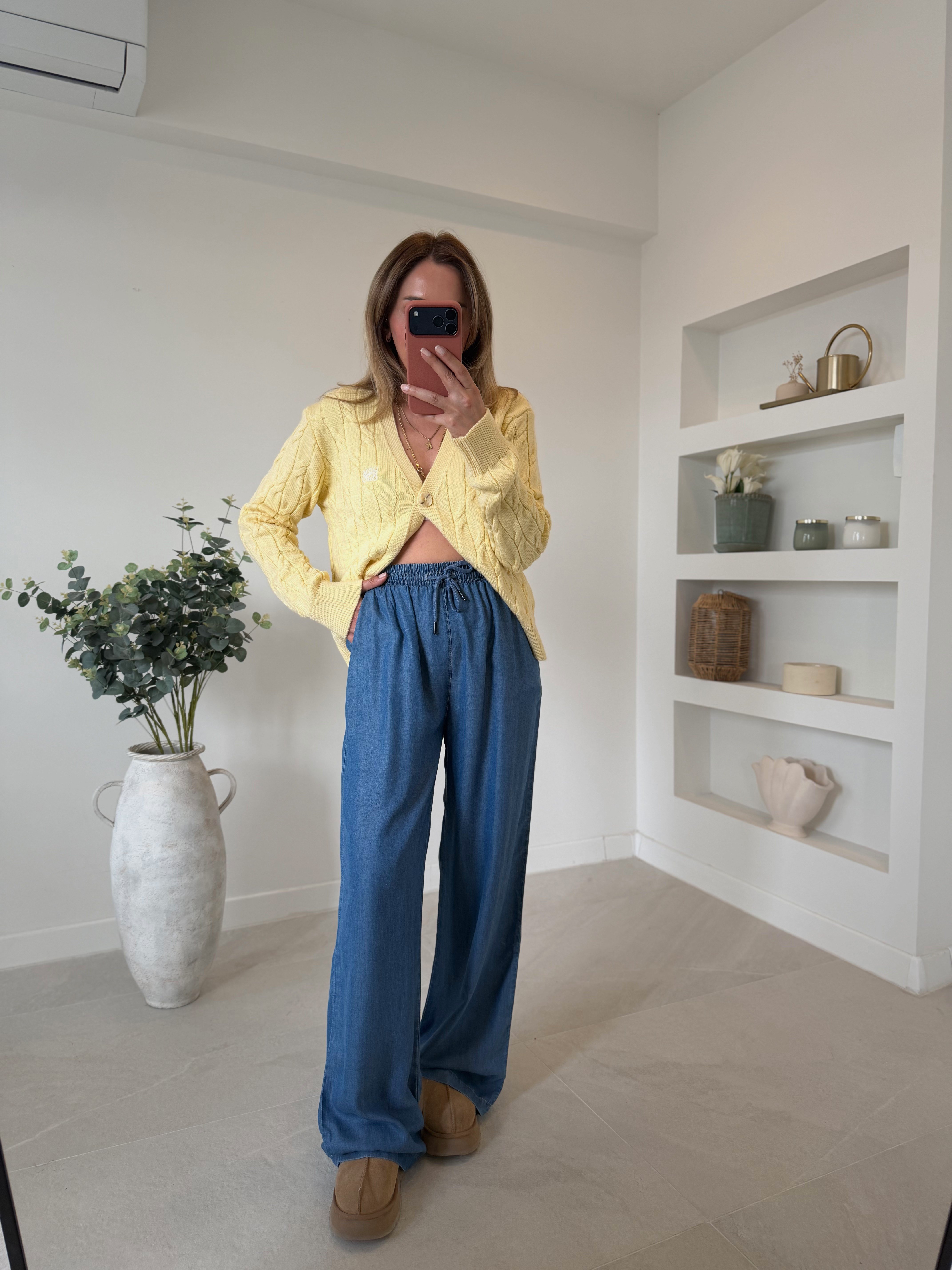Low 1037 Mavi Tensel Pantolon