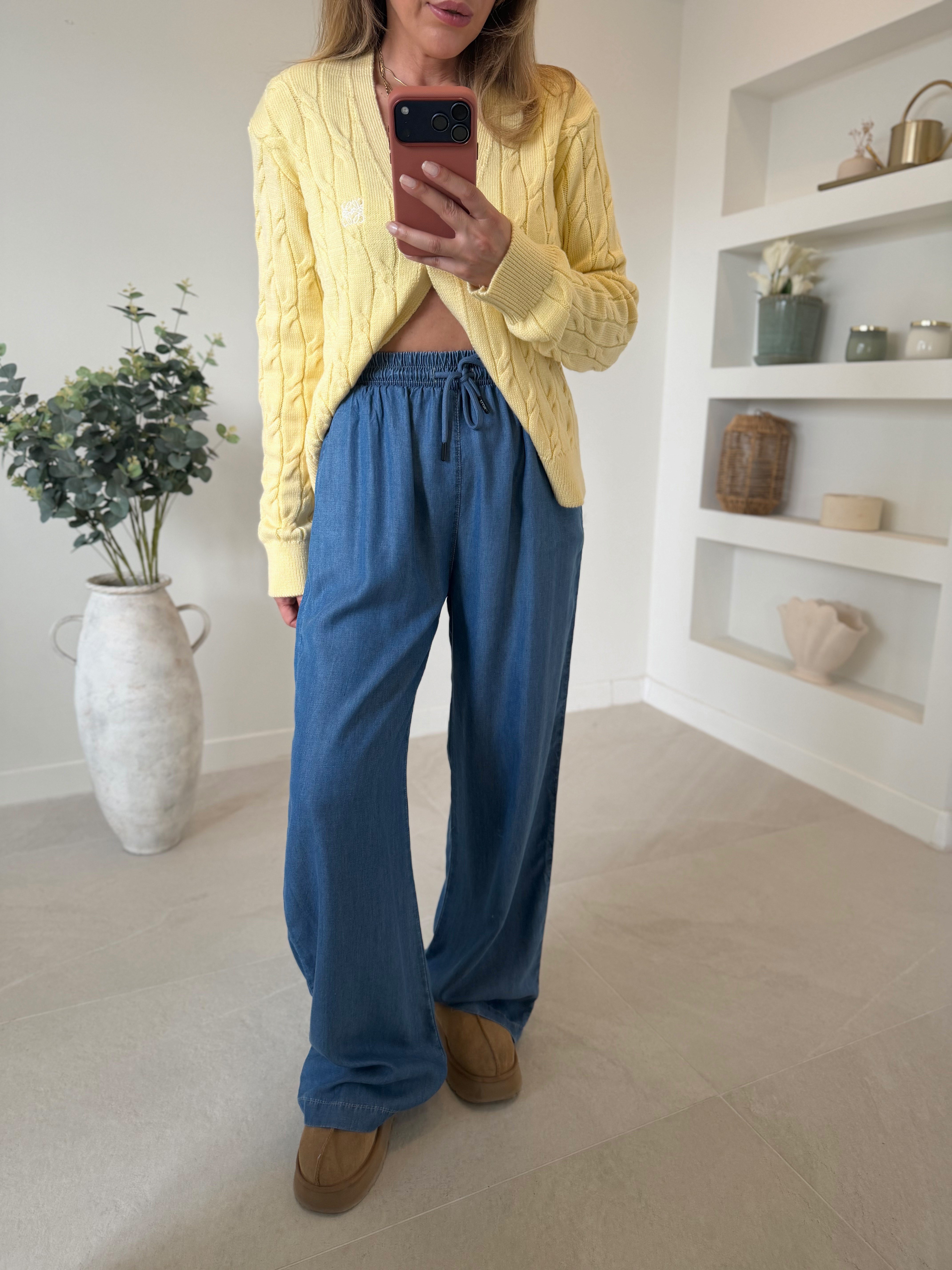 Low 1037 Mavi Tensel Pantolon