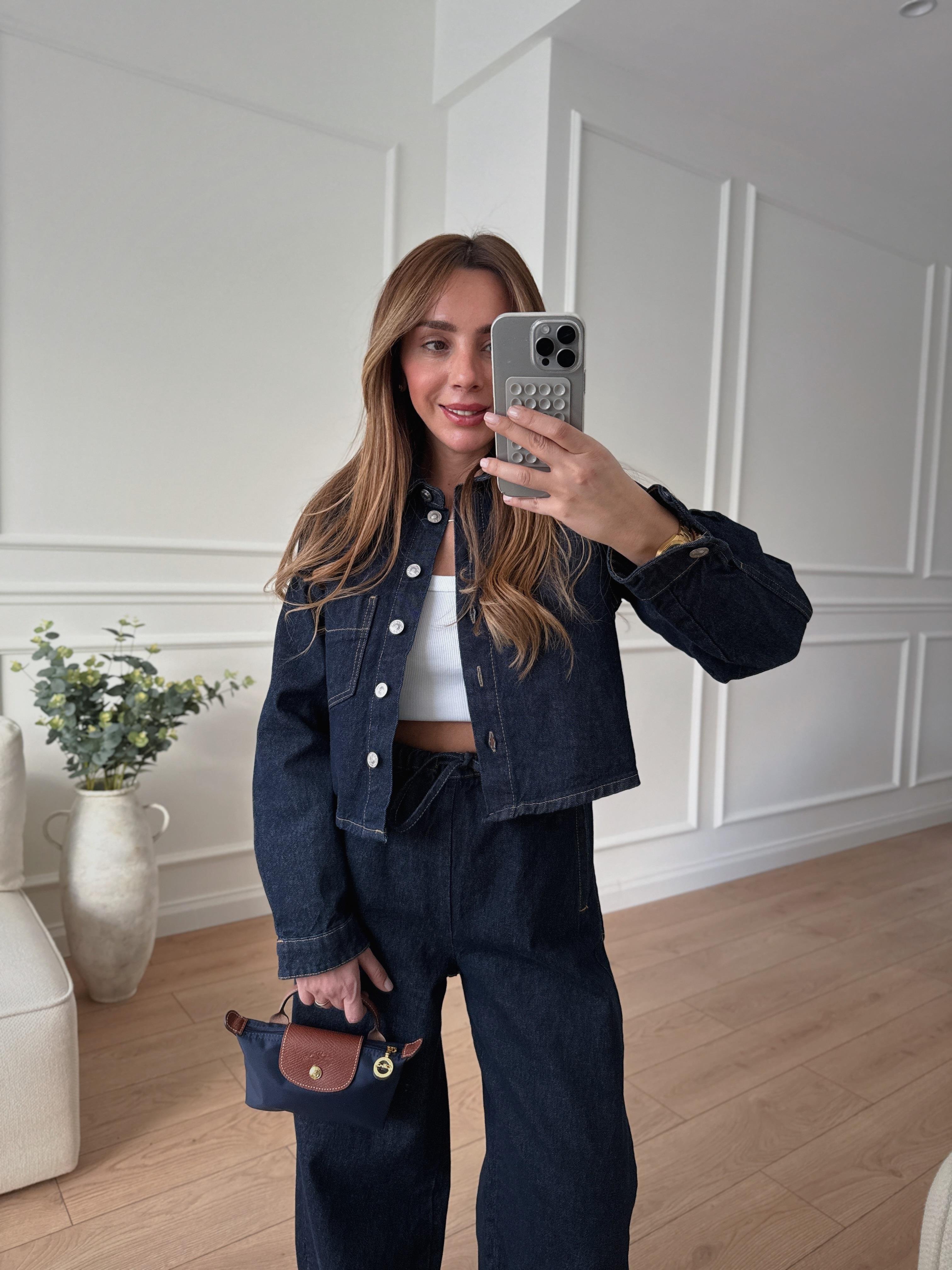 Low Denim Gömlek Pantolon Takım