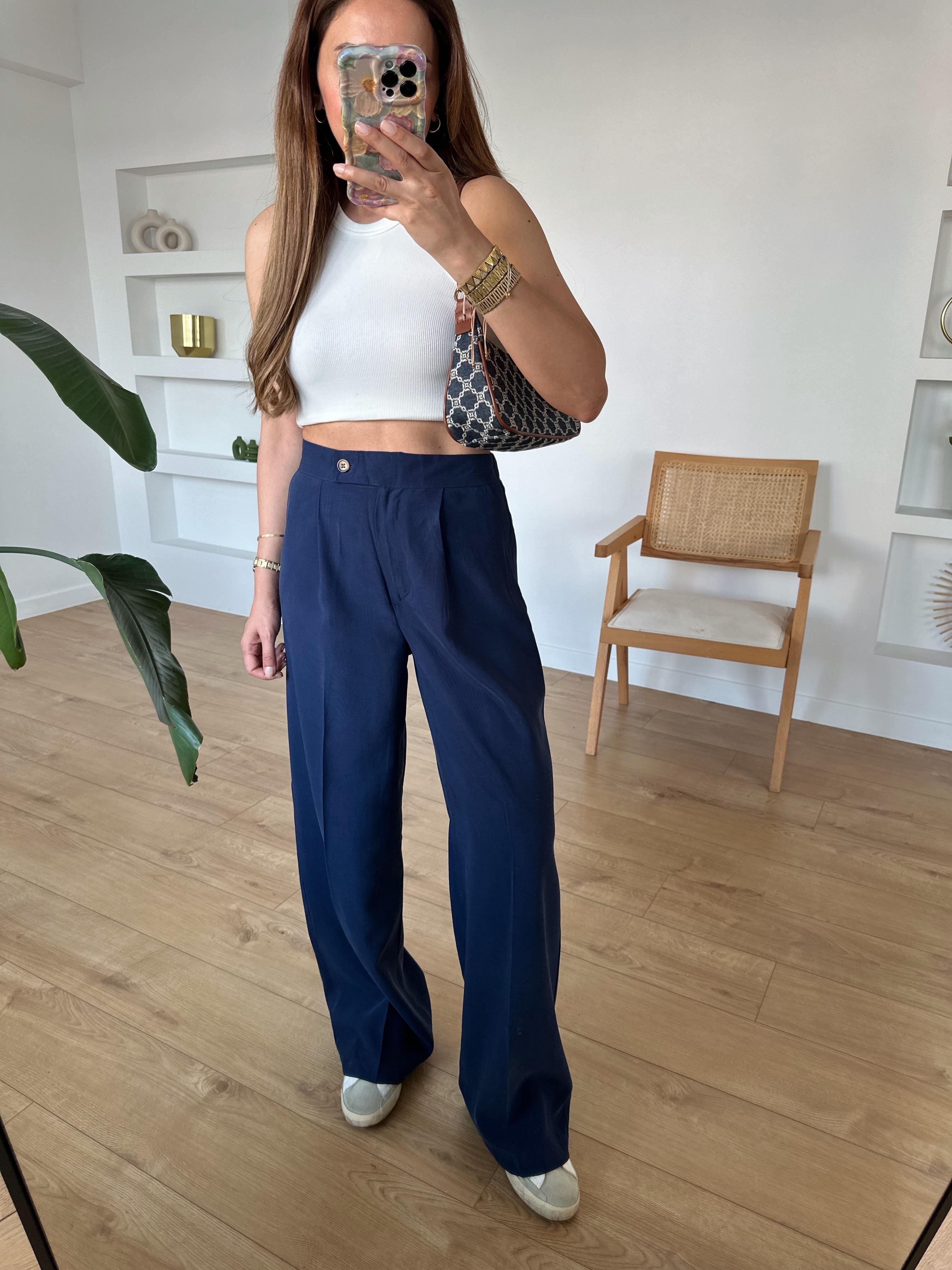 LOW LACİVERT PREMIUM TENSEL PANTOLON