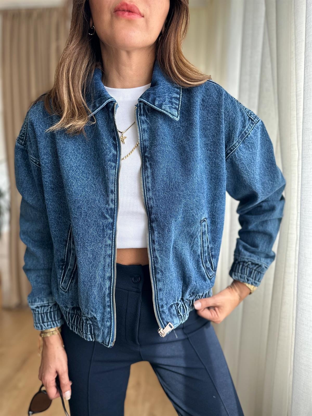 MASSMO MODEL JEAN BOMBER CEKET