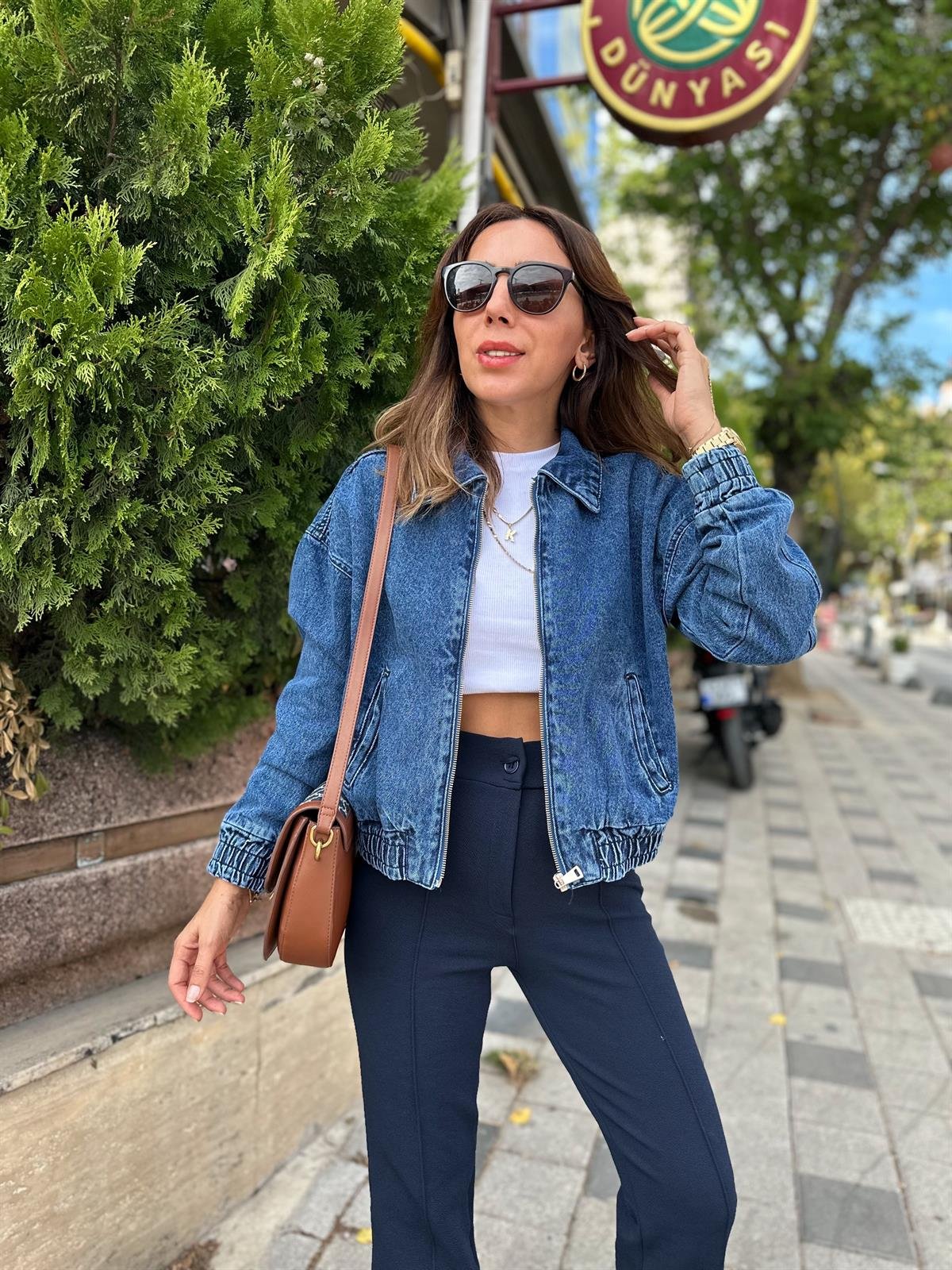 MASSMO MODEL JEAN BOMBER CEKET