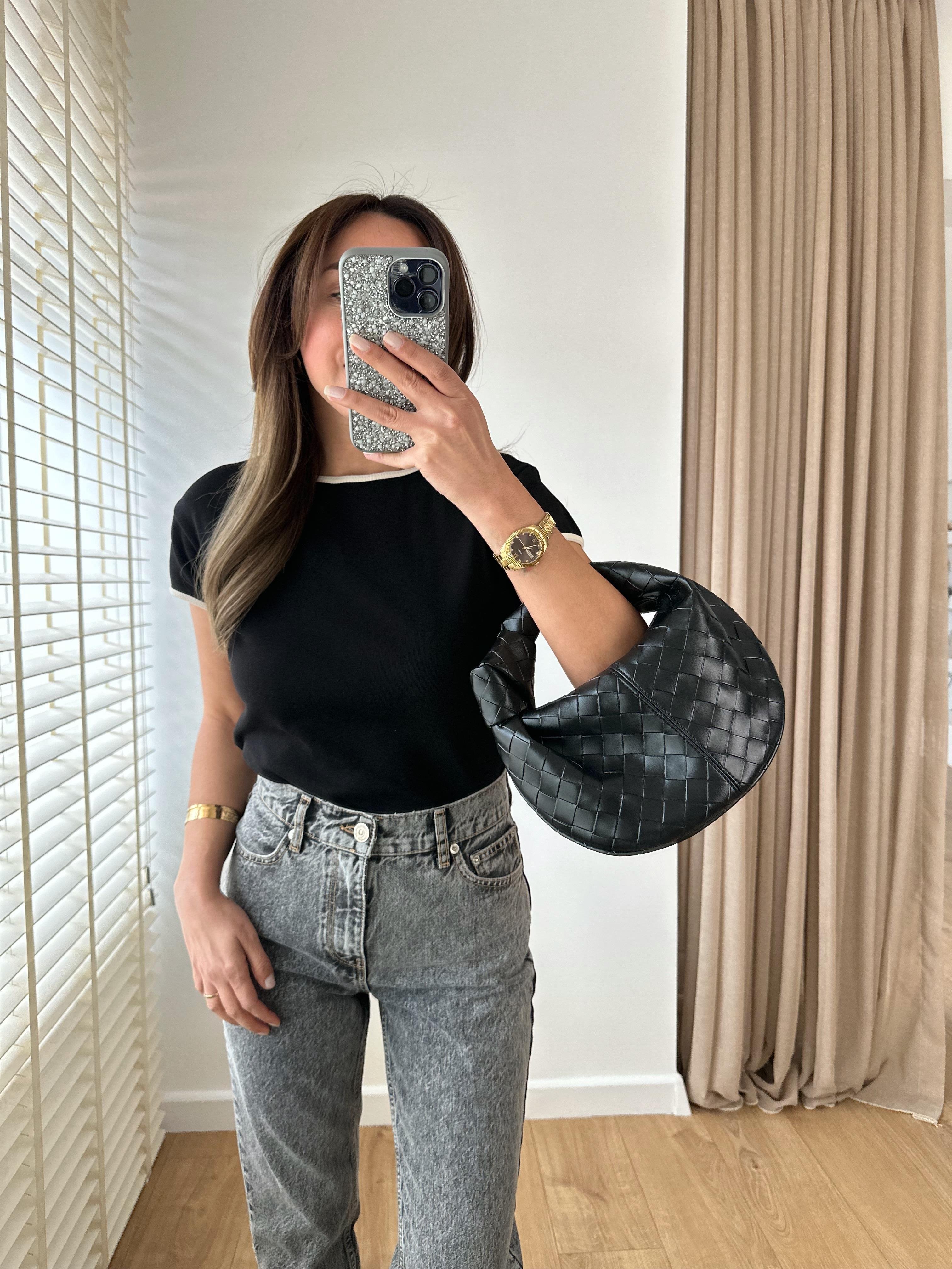 MASSMO MUADİL SİYAH ŞERİTLİ TİŞÖRT
