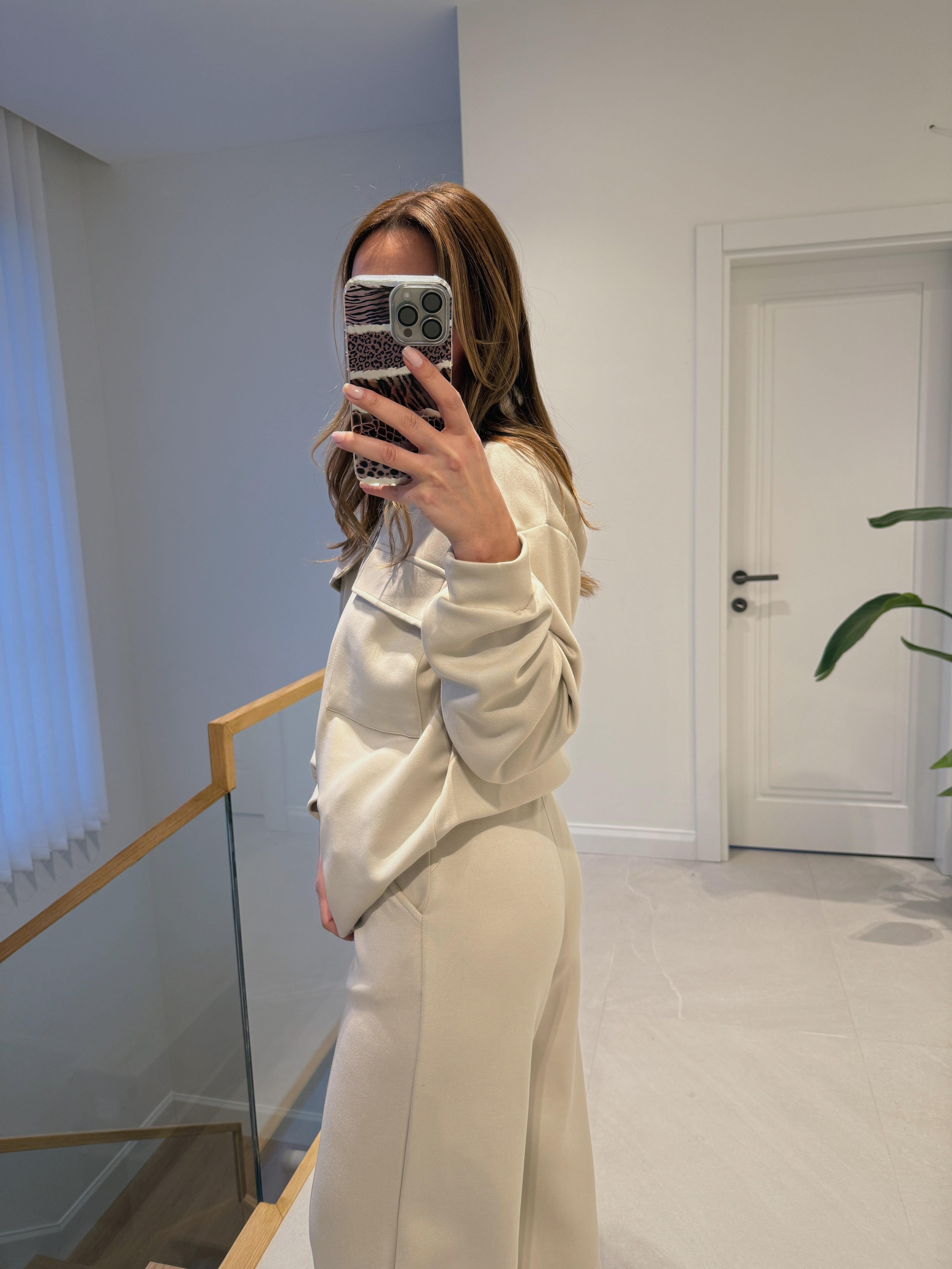 Mathilda 7091 Cepli Fermuarlı Taş Modal Takım