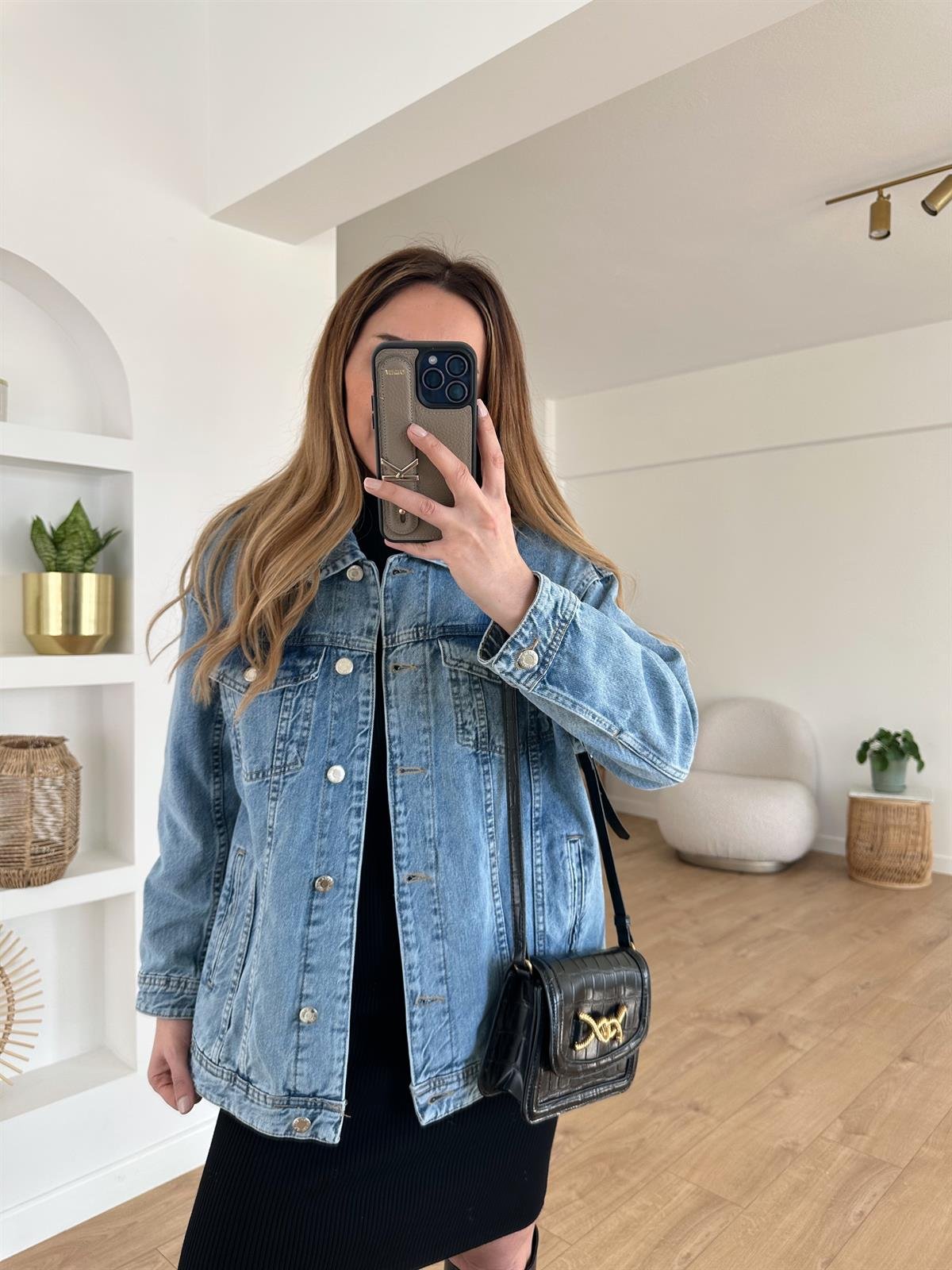 MAVİ OVERSIZE JEAN CEKET