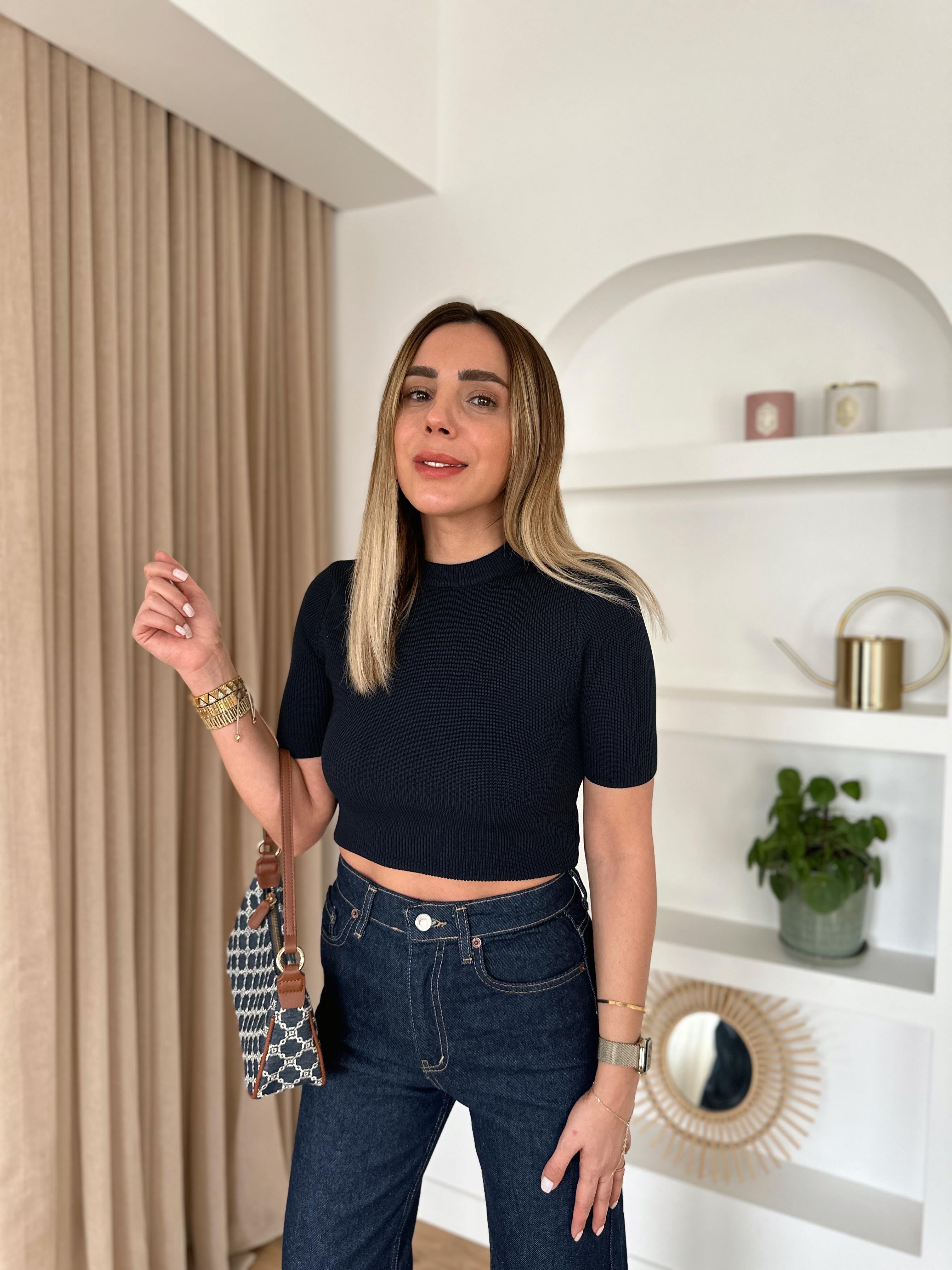 MD LACİERT  KISA KOLLU ÇELİK TRİKO