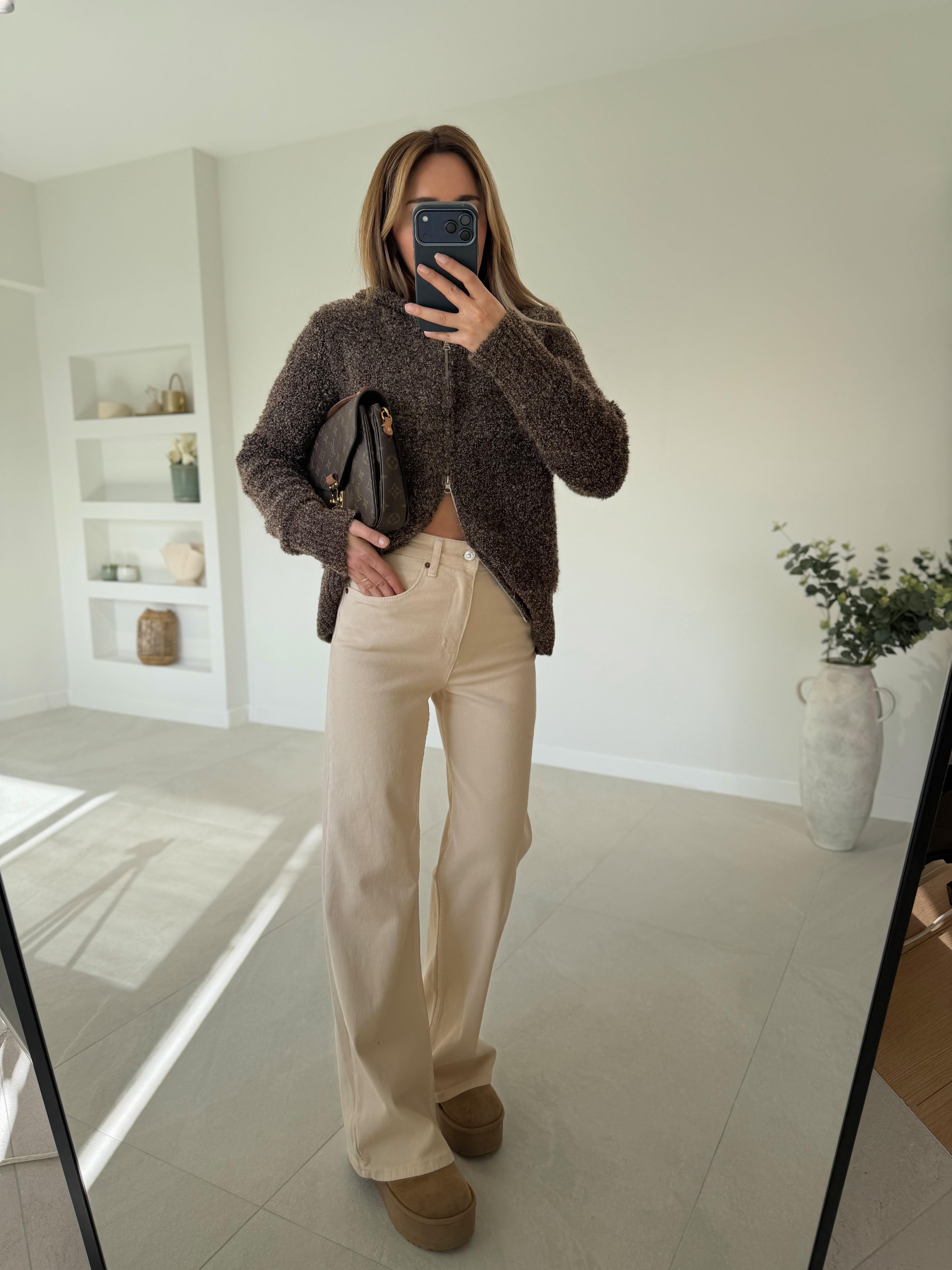 MD Muadil Bej Wide Leg Jean
