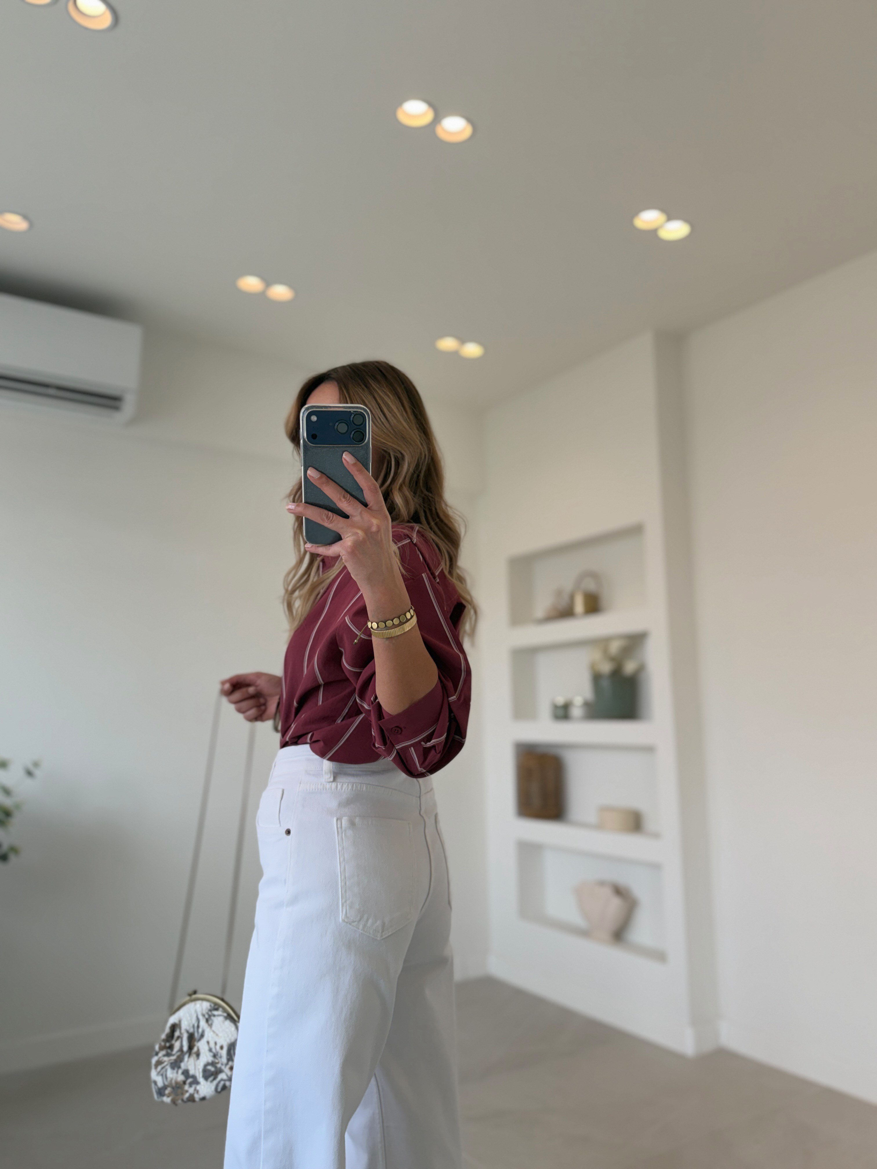 MD Muadil Beyaz Wide Leg Jean