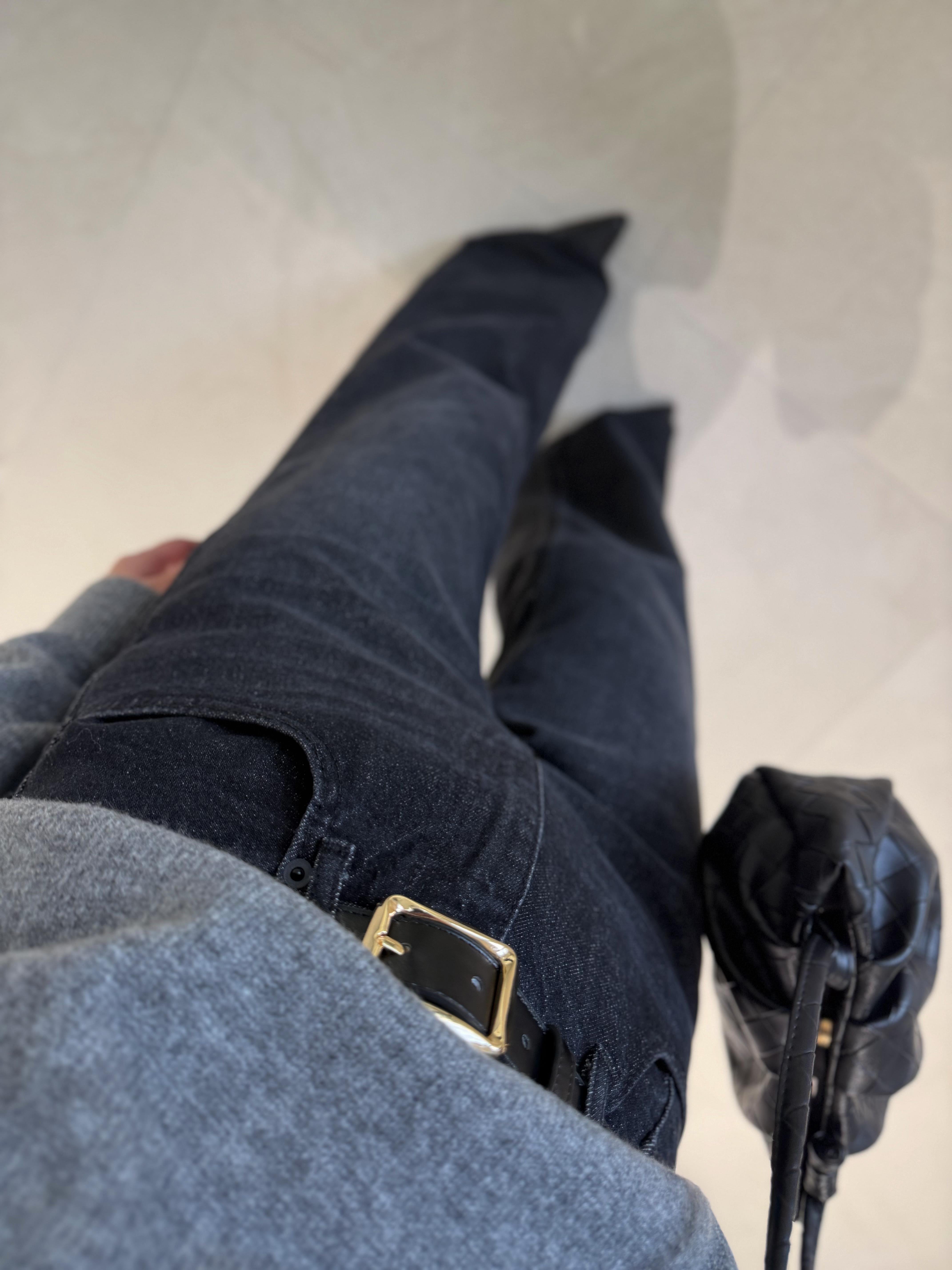 MD Muadil Siyah Wide Leg Jean