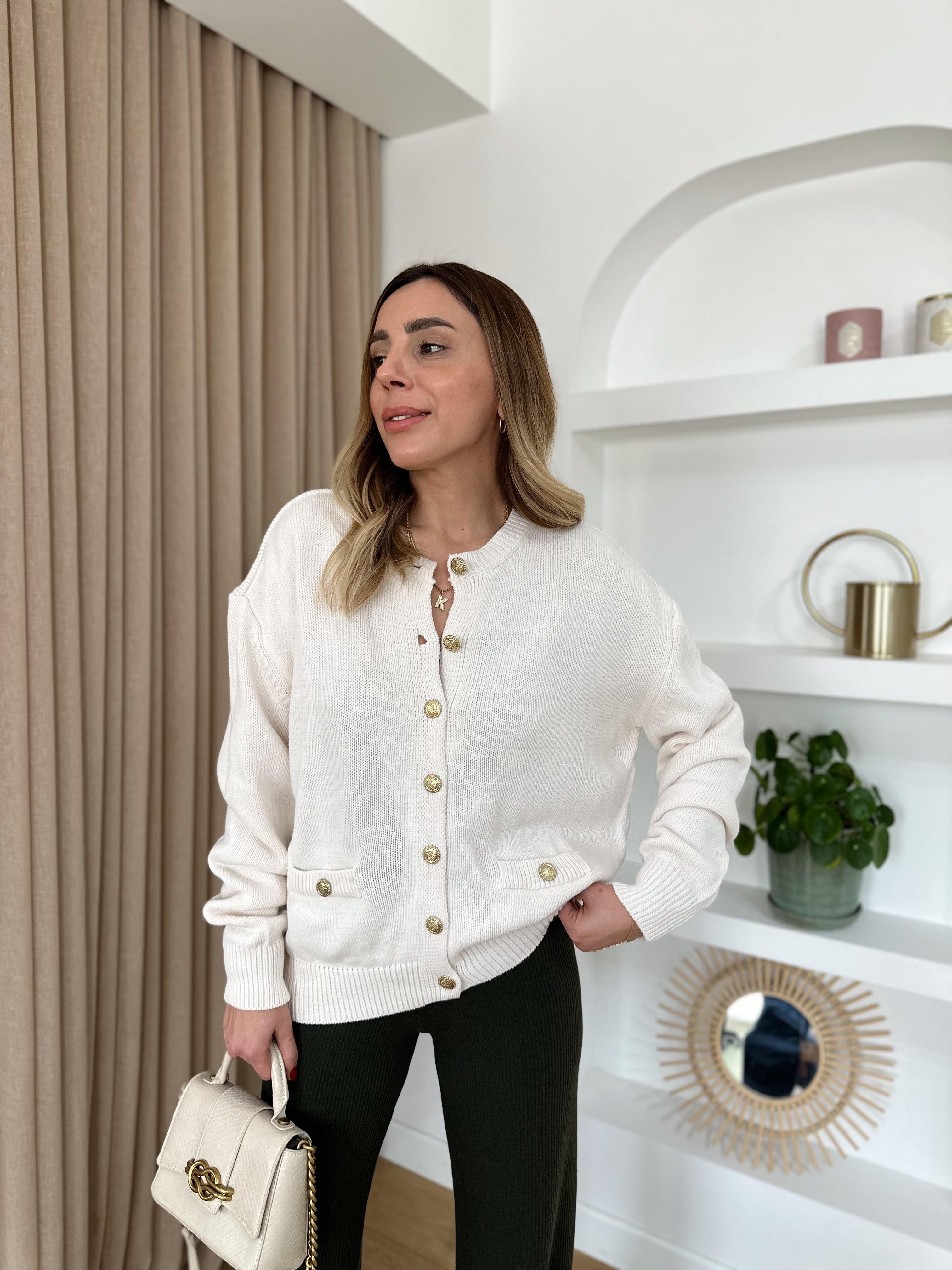 MD TAŞ RENGİ GOLD DÜĞMELİ HIRKA