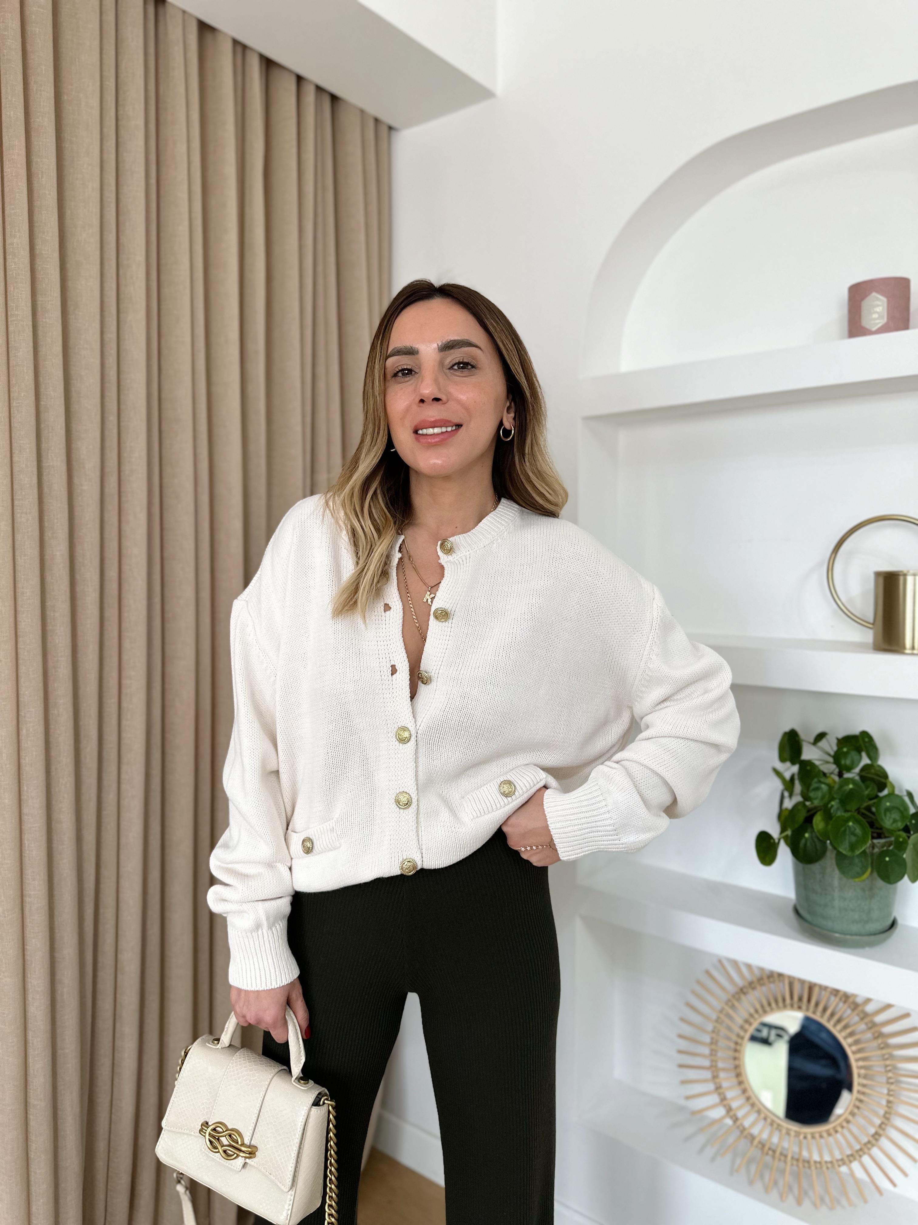 MD TAŞ RENGİ GOLD DÜĞMELİ HIRKA