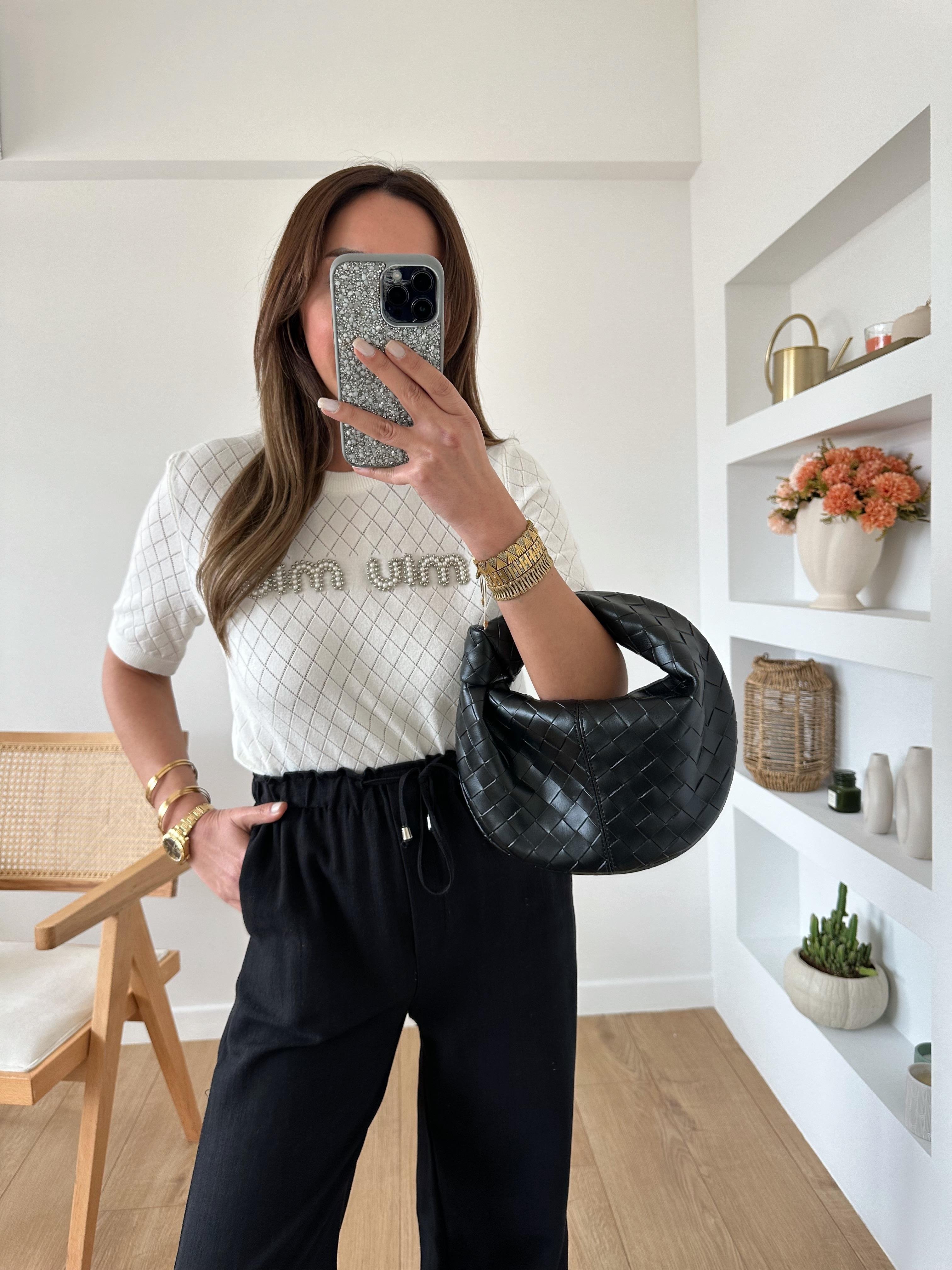 MIU MUADİL PREMİUM İNCİLİ EKRU TRİKO