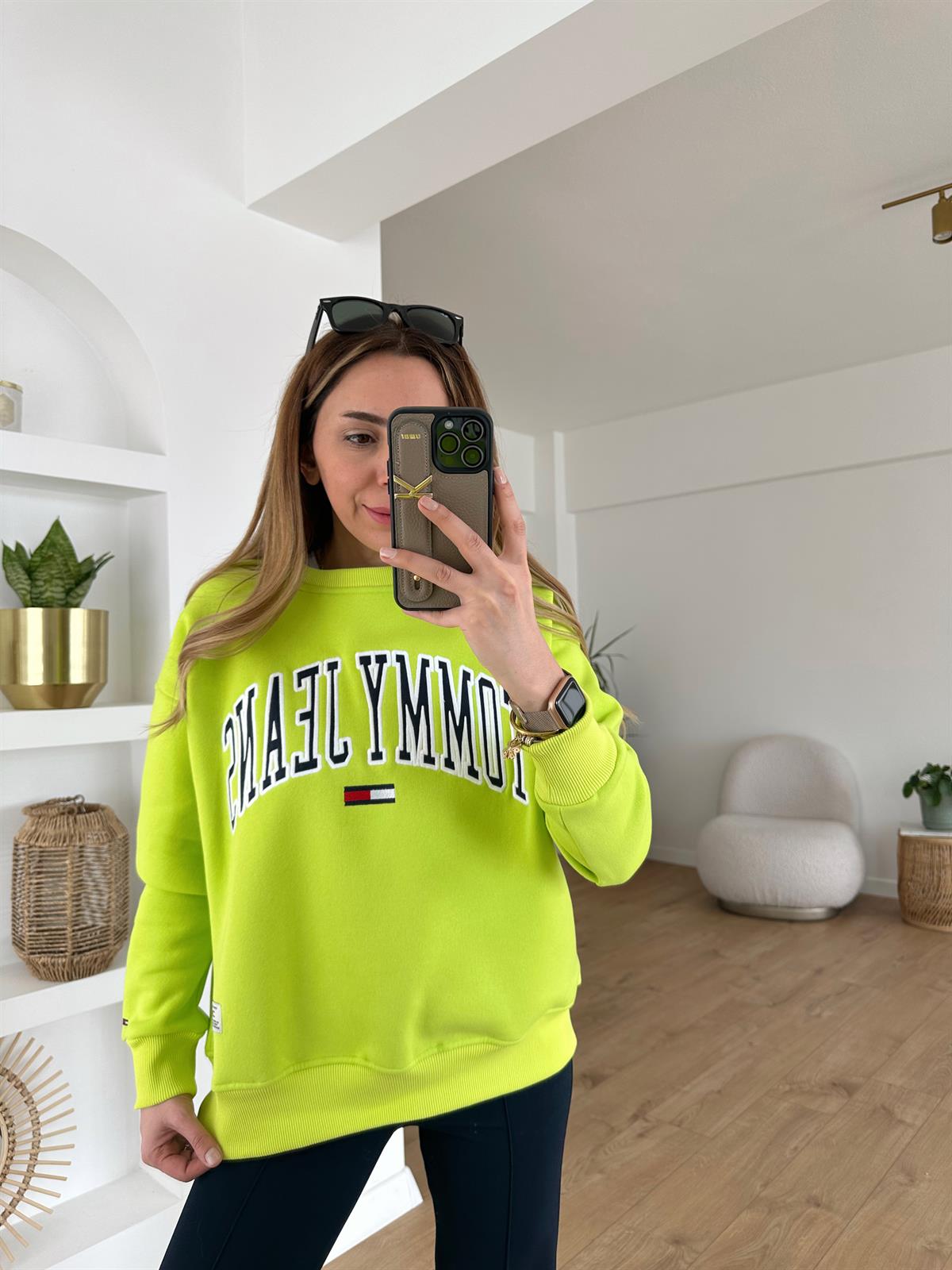 NEON  KALIN ŞARDONLU SWEAT 