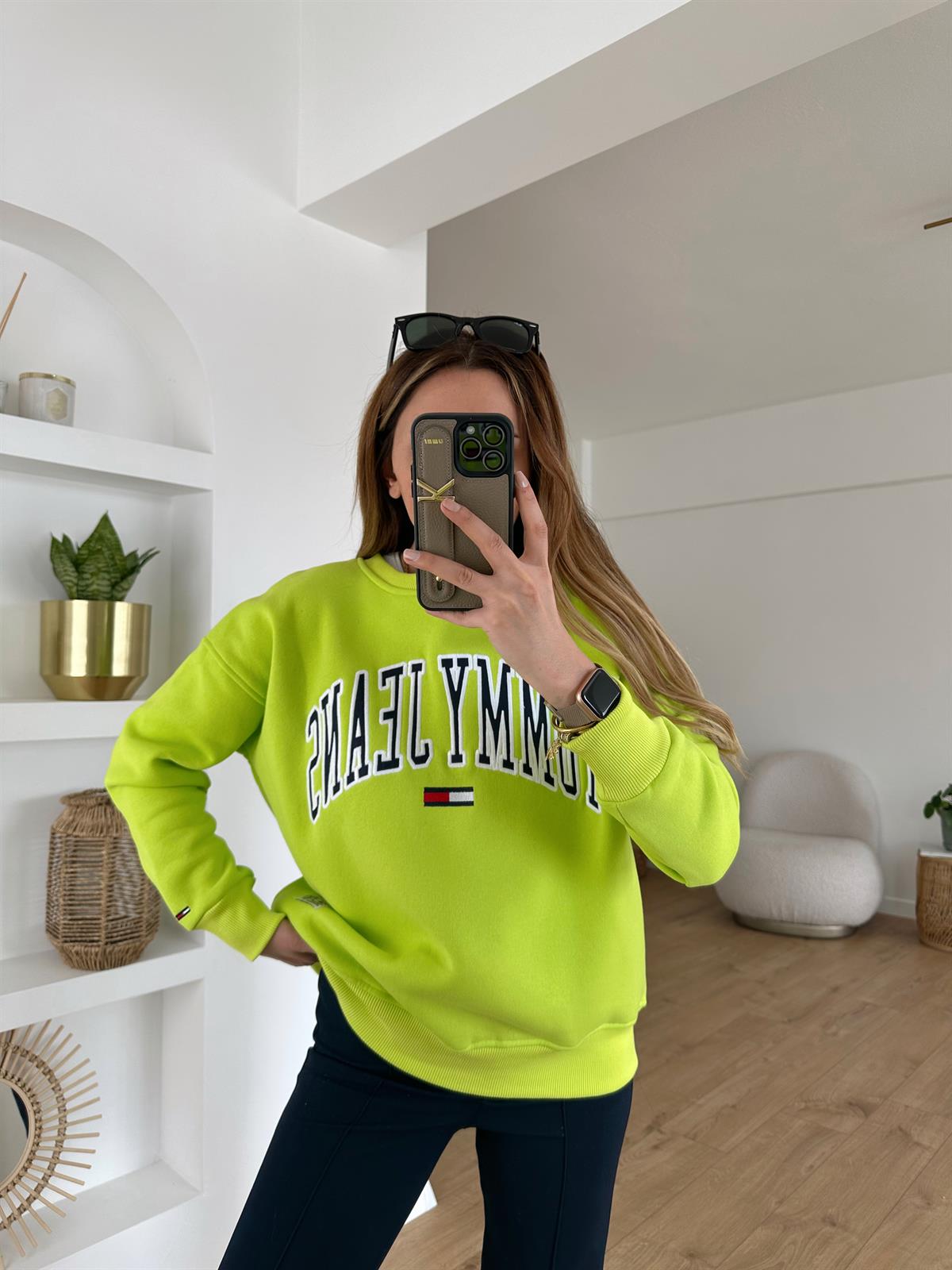 NEON  KALIN ŞARDONLU SWEAT 