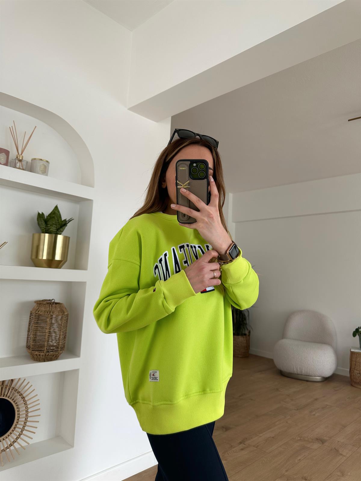 NEON  KALIN ŞARDONLU SWEAT 