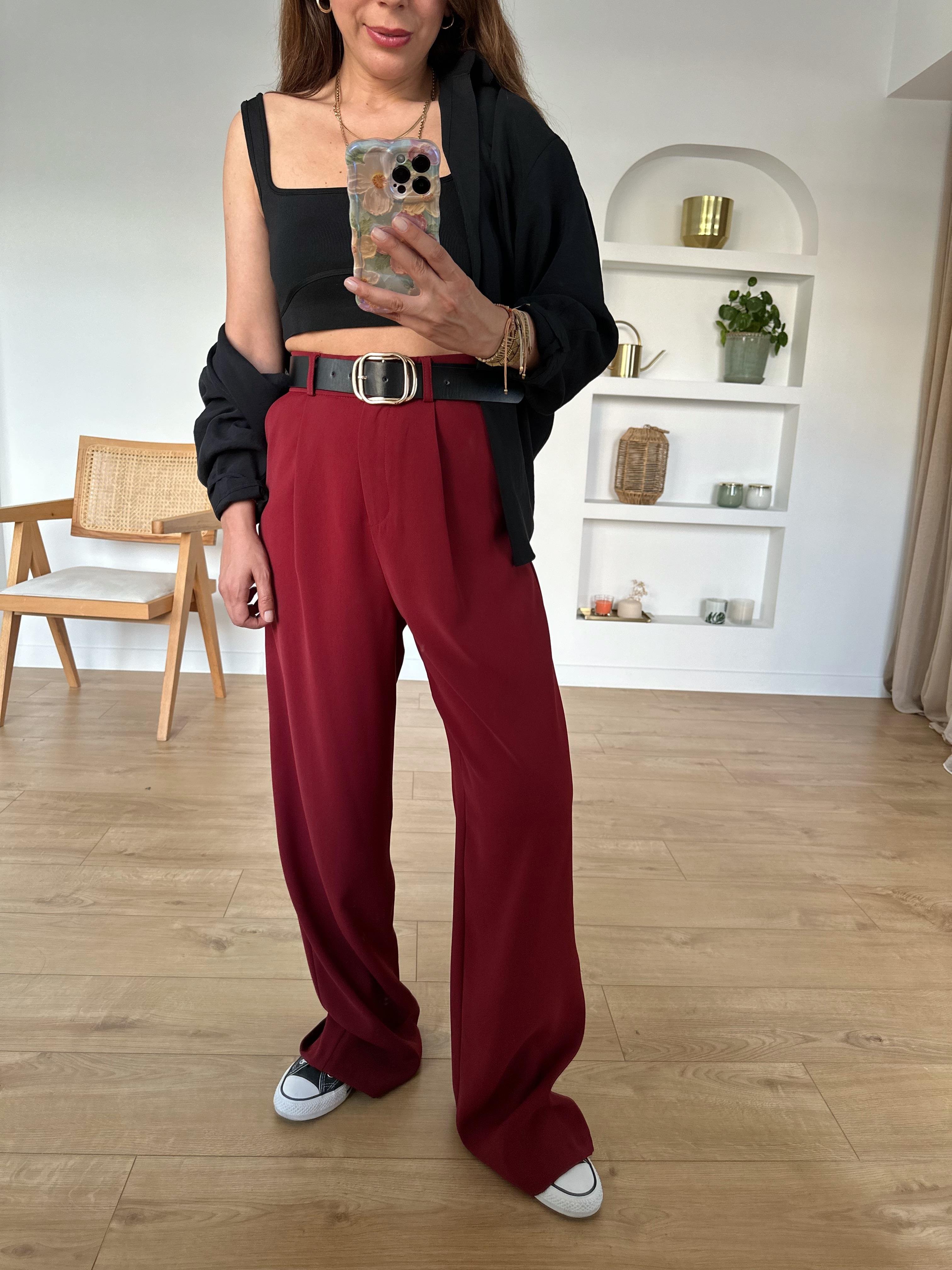 NM BORDO PREMIUM PALAZZO PANTOLON