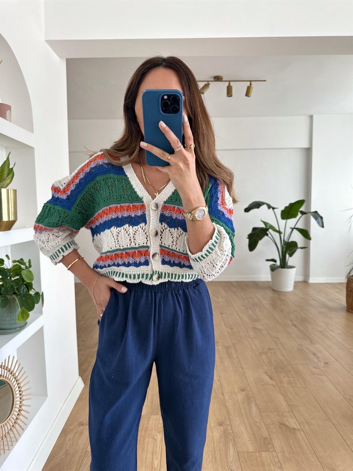 RENKLİ KISA TRİKO HIRKA