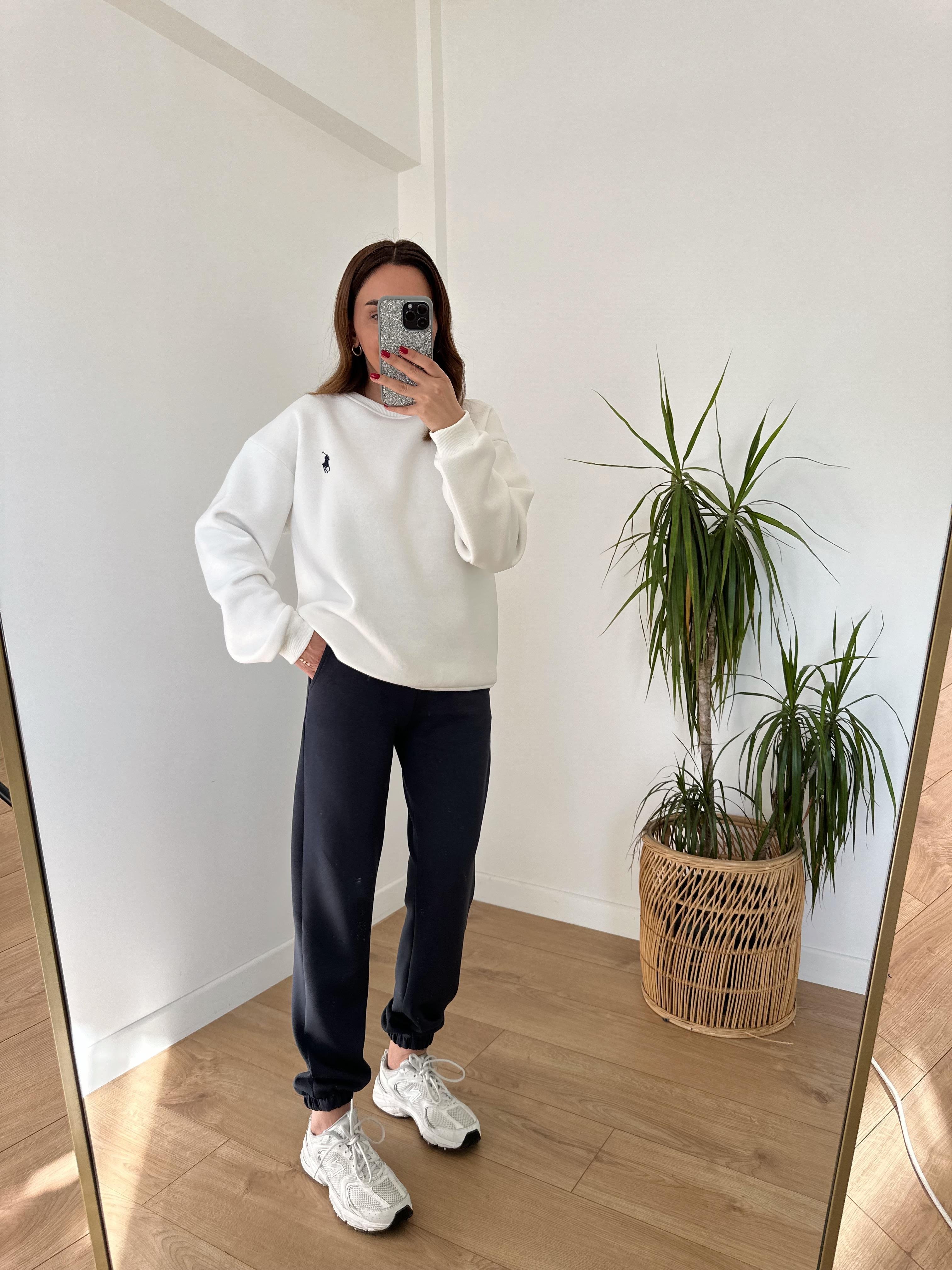 RL ŞARDONLU BEYAZ SALAŞ  SWEAT