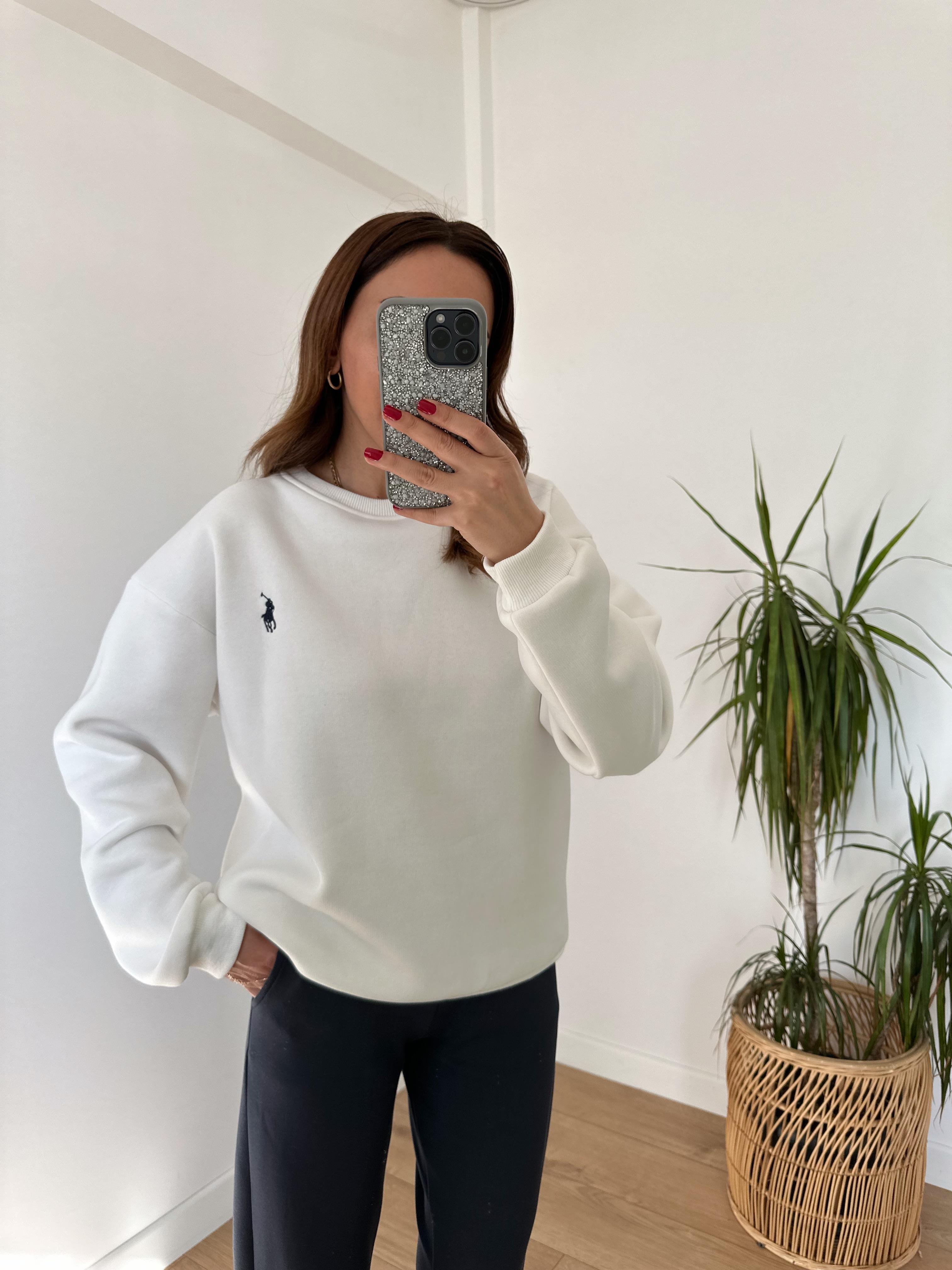 RL ŞARDONLU BEYAZ SALAŞ  SWEAT
