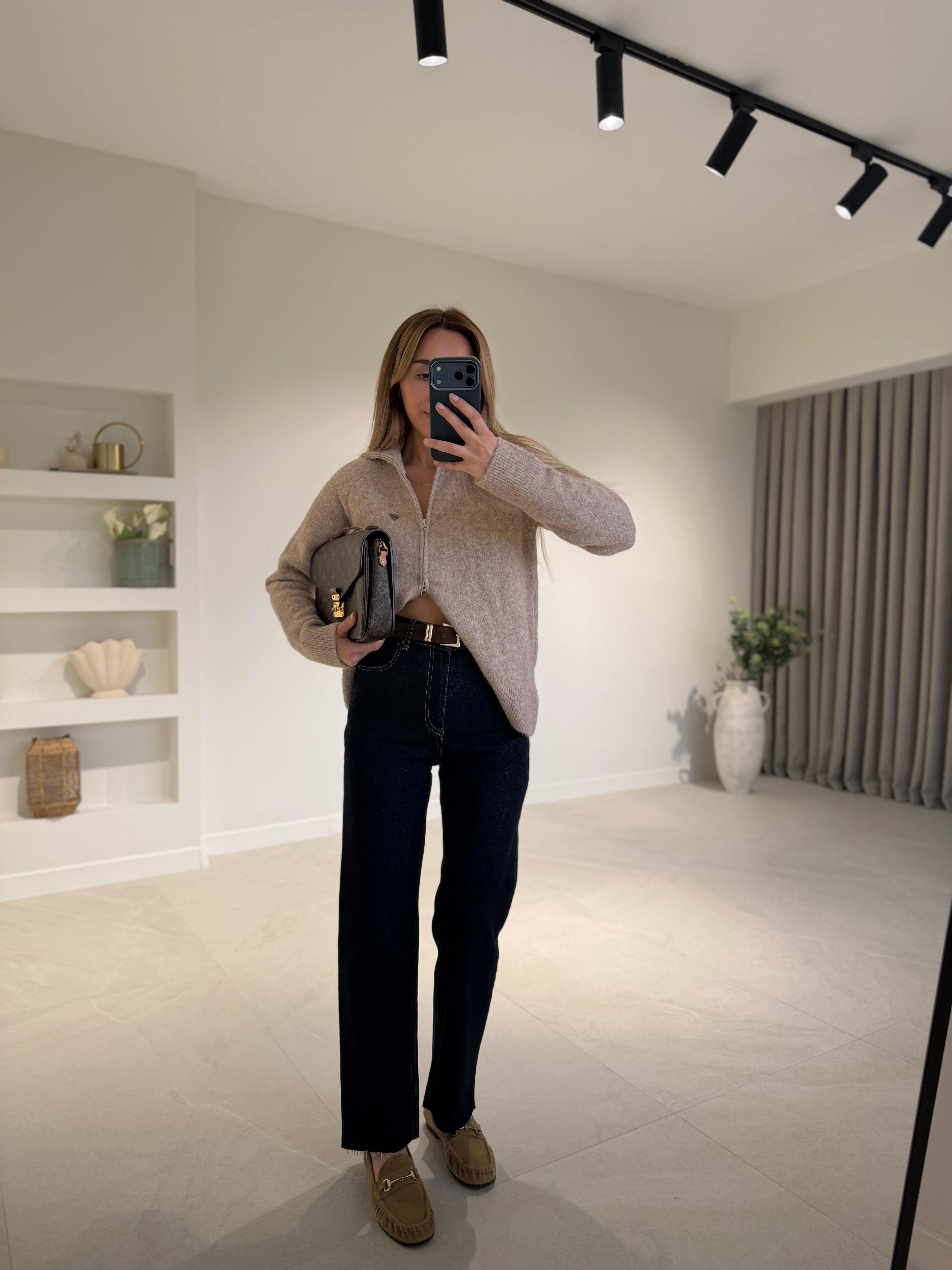 RM2004 Rins Yıkama Straight Kemerli Jean