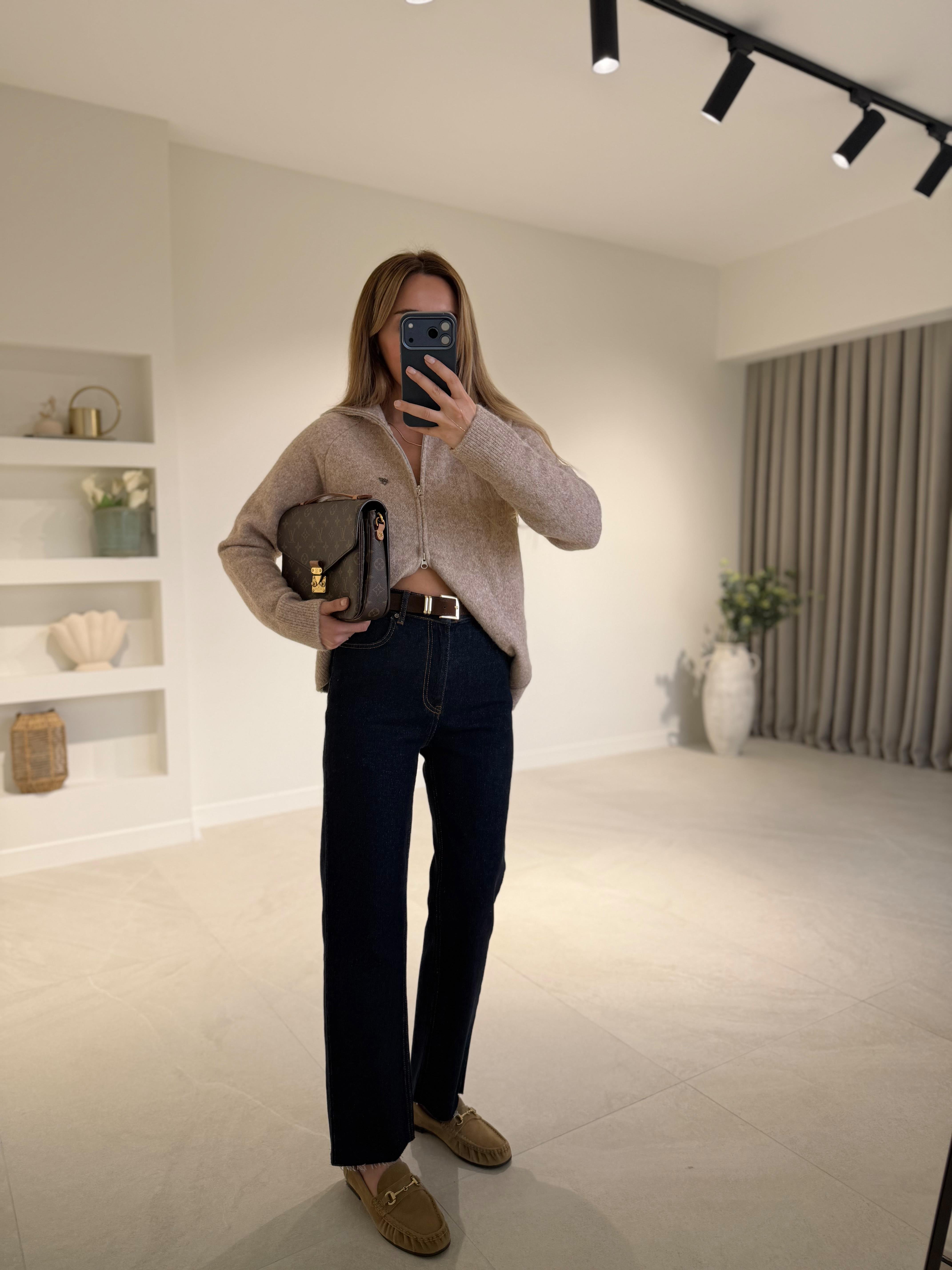 RM2004 Rins Yıkama Straight Kemerli Jean