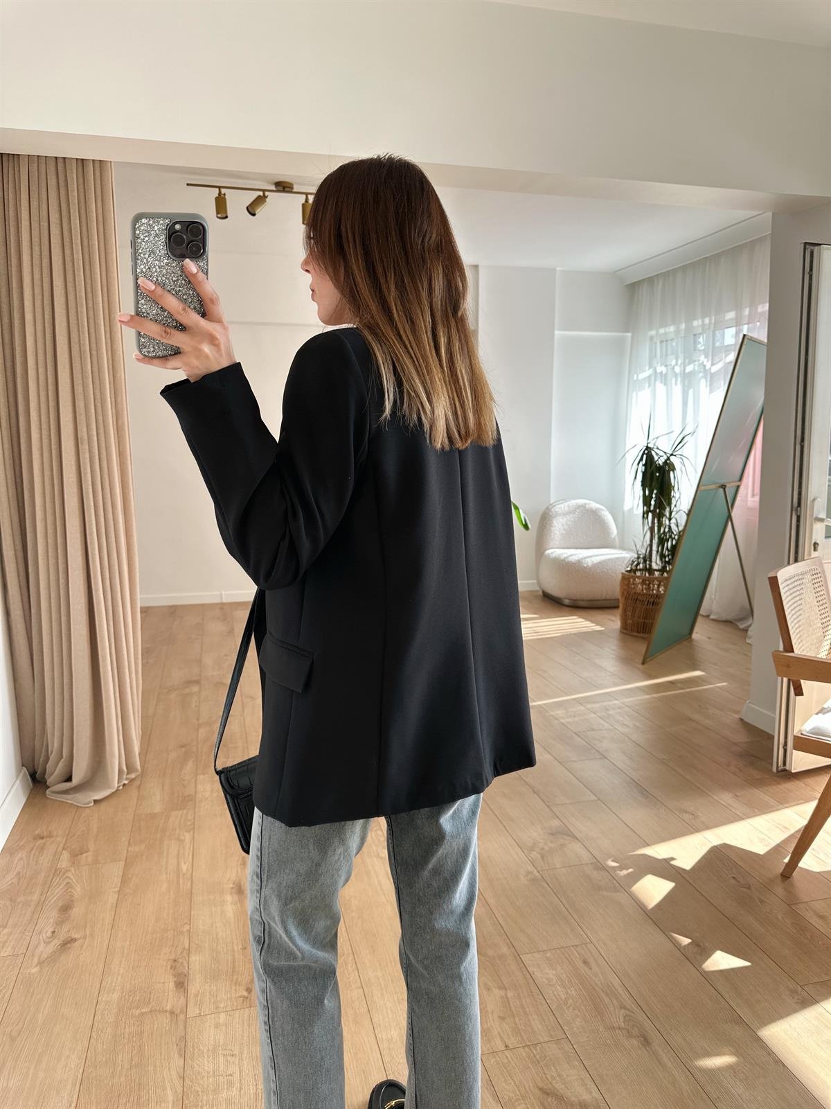 SİYAH ASTARLI OVERSIZE PREMIUM CEKET