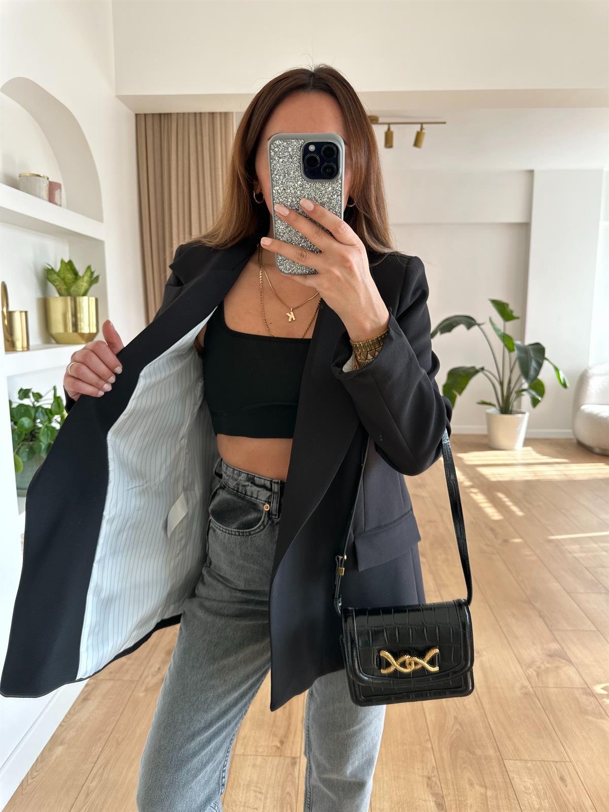 SİYAH ASTARLI OVERSIZE PREMIUM CEKET