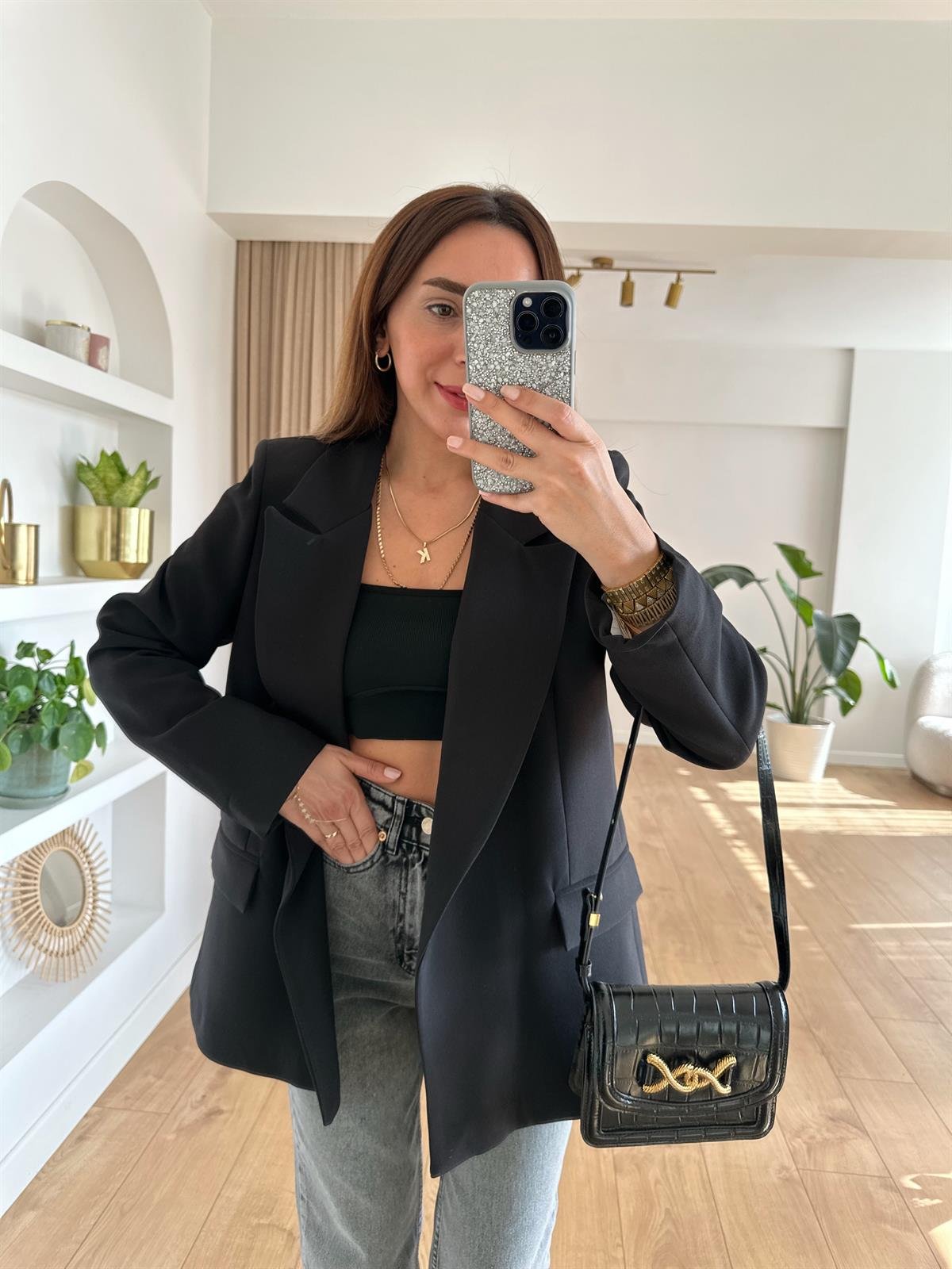 SİYAH ASTARLI OVERSIZE PREMIUM CEKET